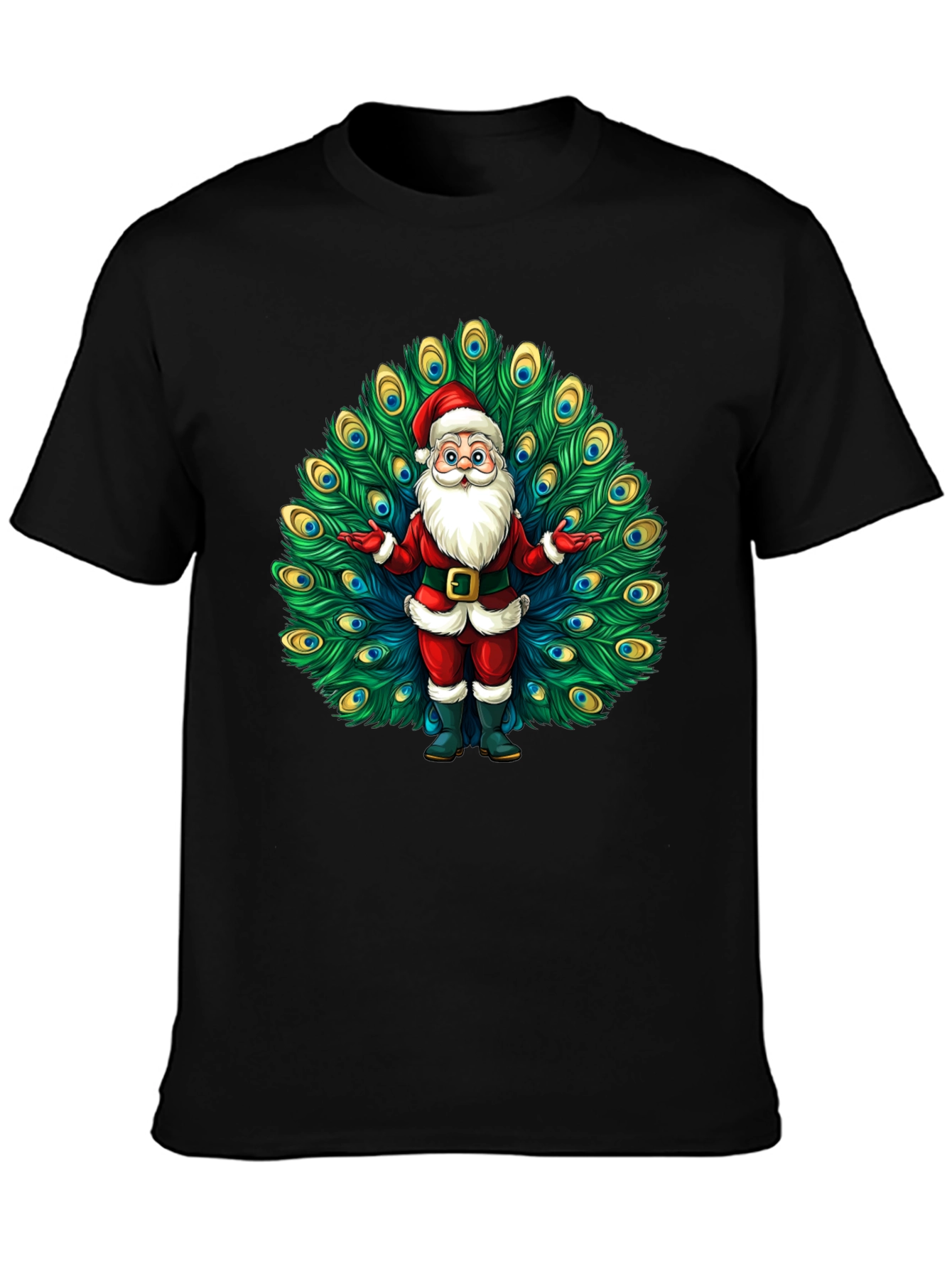 Santa Claus Peacock Tee