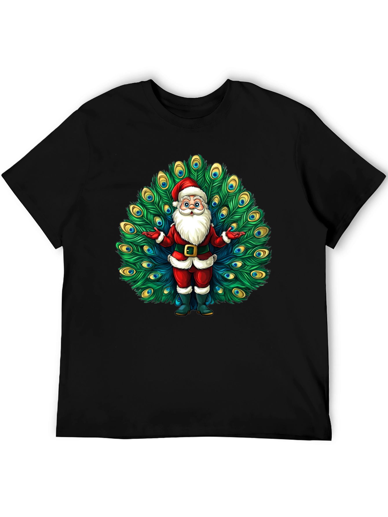 Santa Claus Peacock Tee