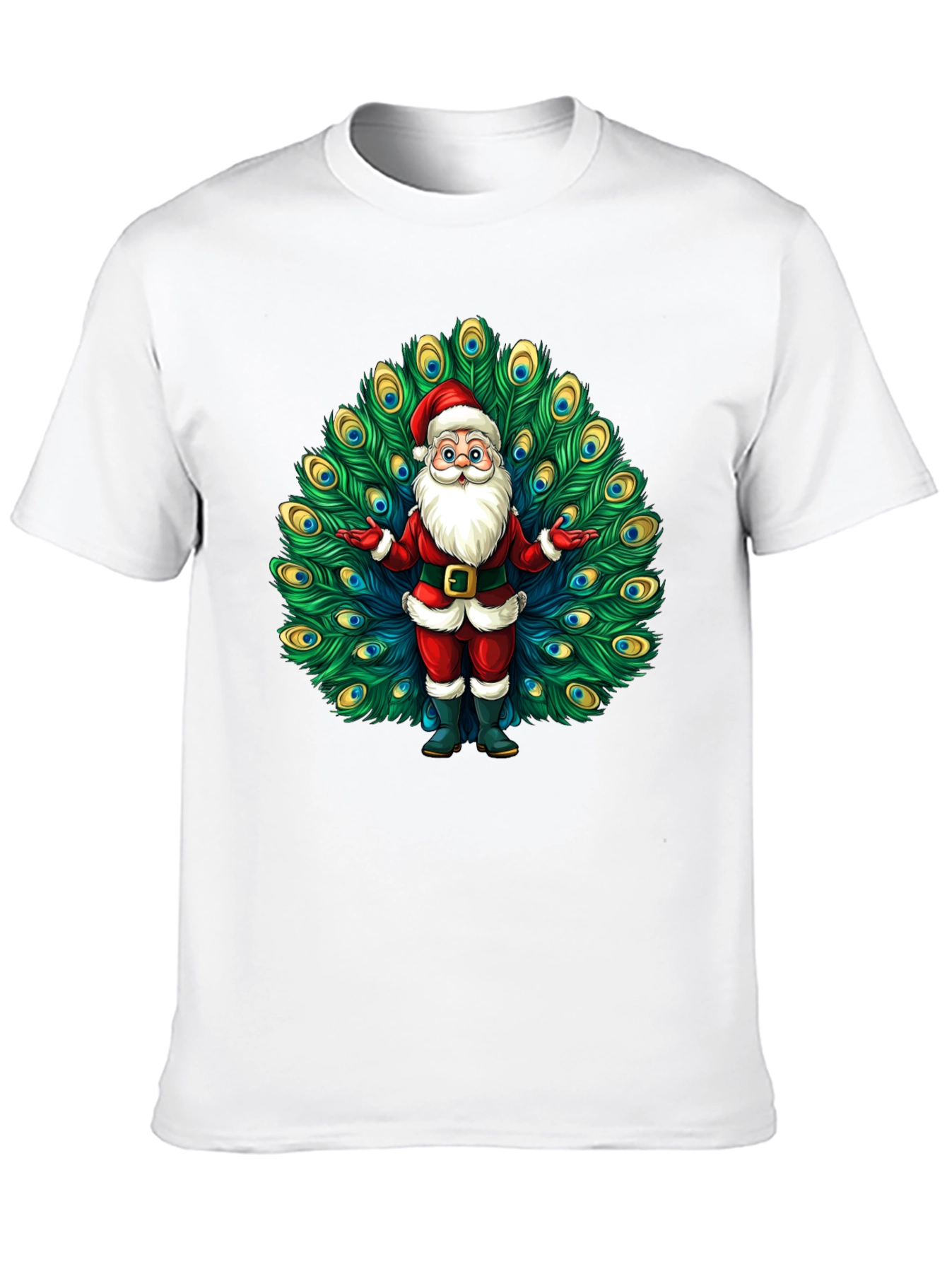 Santa Claus Peacock Tee