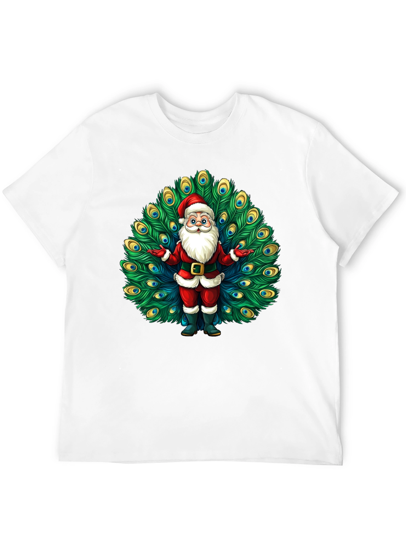 Santa Claus Peacock Tee