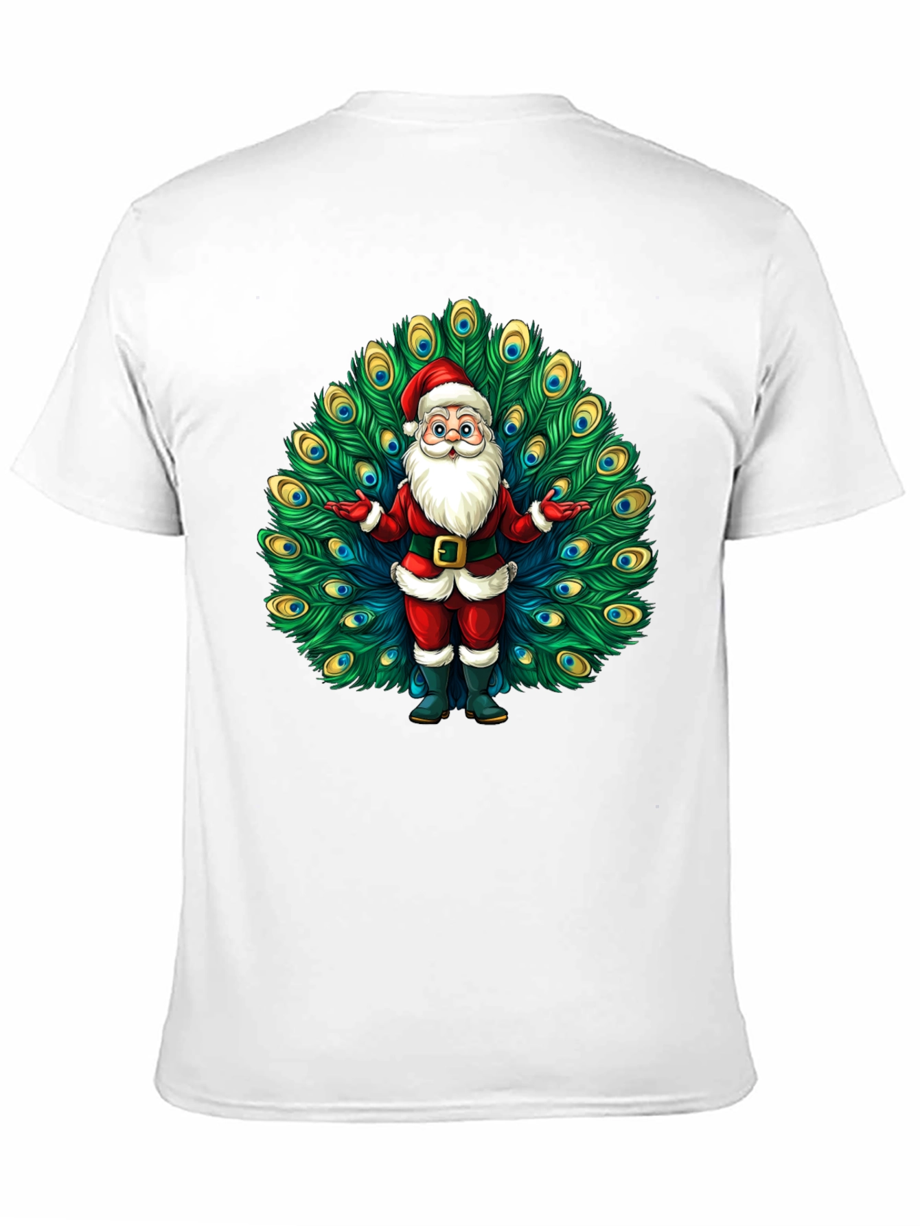 Santa Claus Peacock Tee