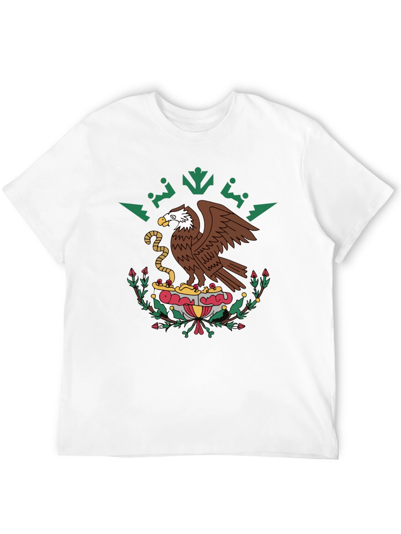 Mexican Eagle Emblem Black T-Shirt