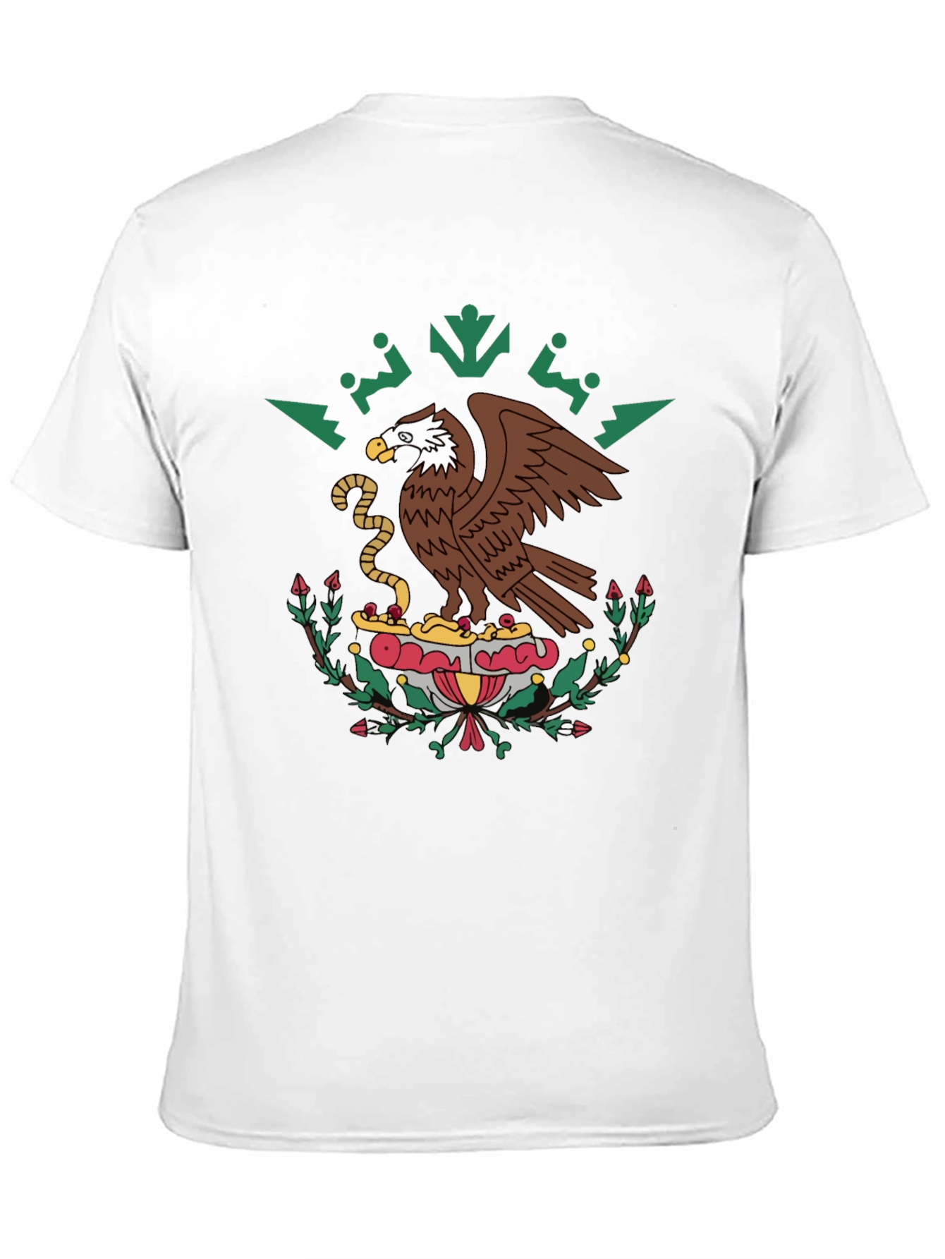 Mexican Eagle Emblem Black T-Shirt