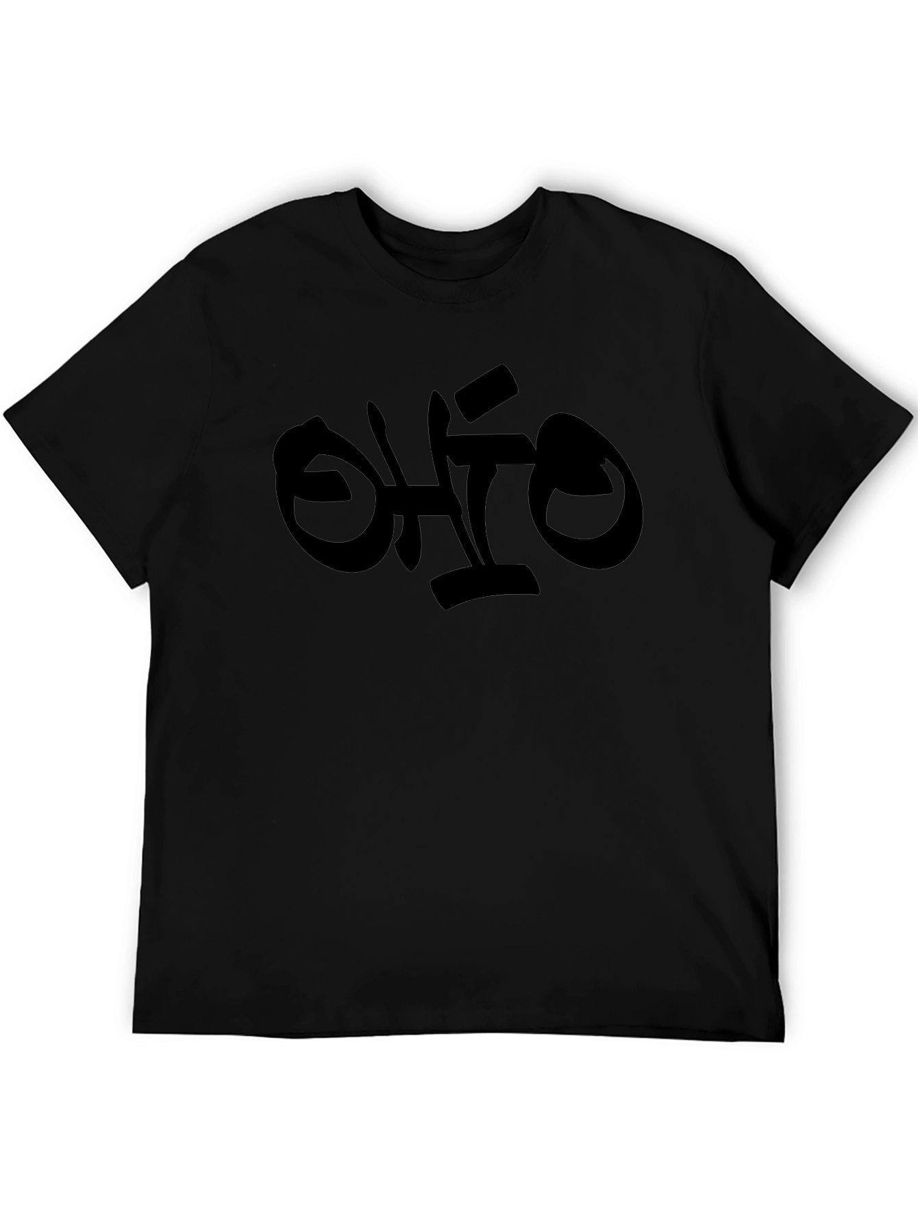 Ohio Graphic Print Black T-Shirt