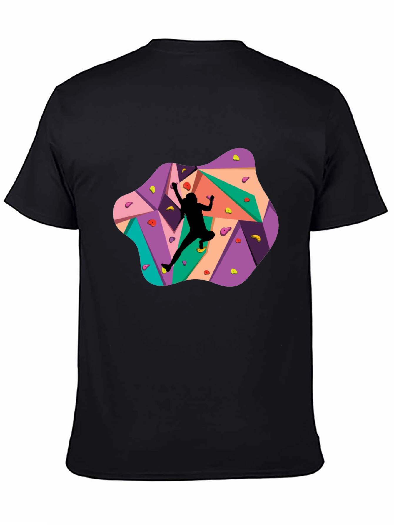 Climbing Wall Graphic Tee - Black T-Shirt