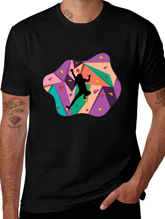 Climbing Wall Graphic Tee - Black T-Shirt