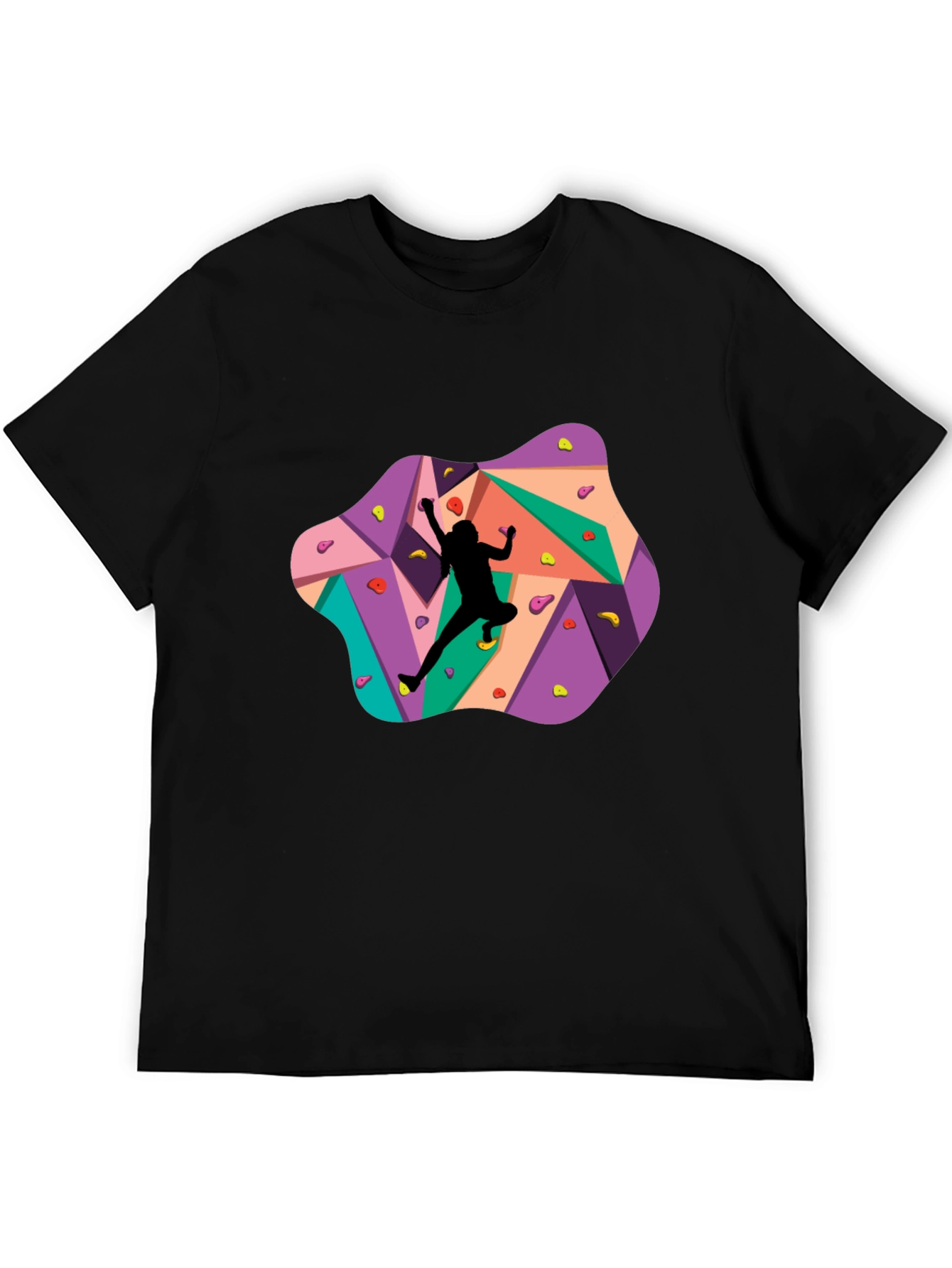 Climbing Wall Graphic Tee - Black T-Shirt