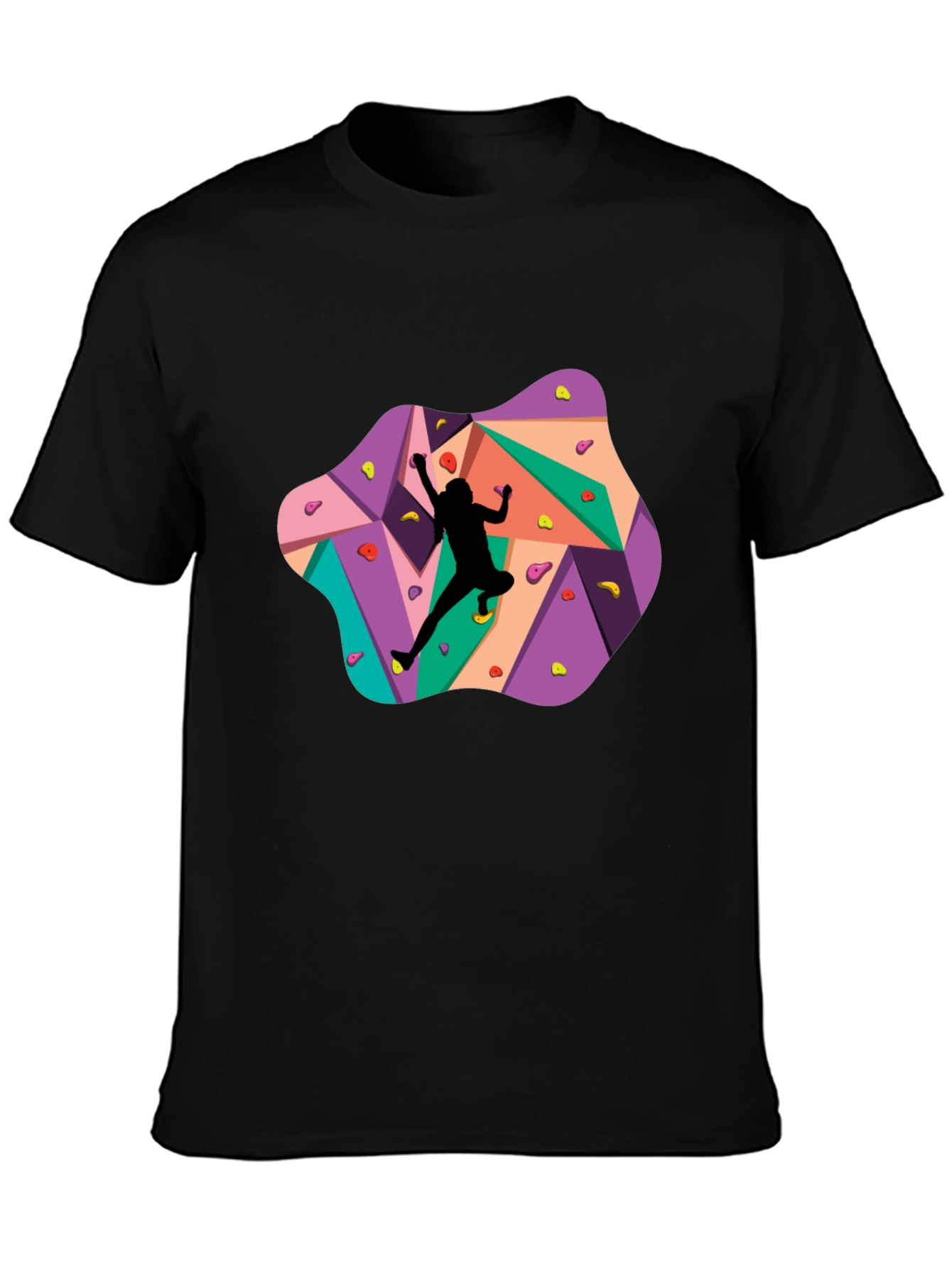 Climbing Wall Graphic Tee - Black T-Shirt