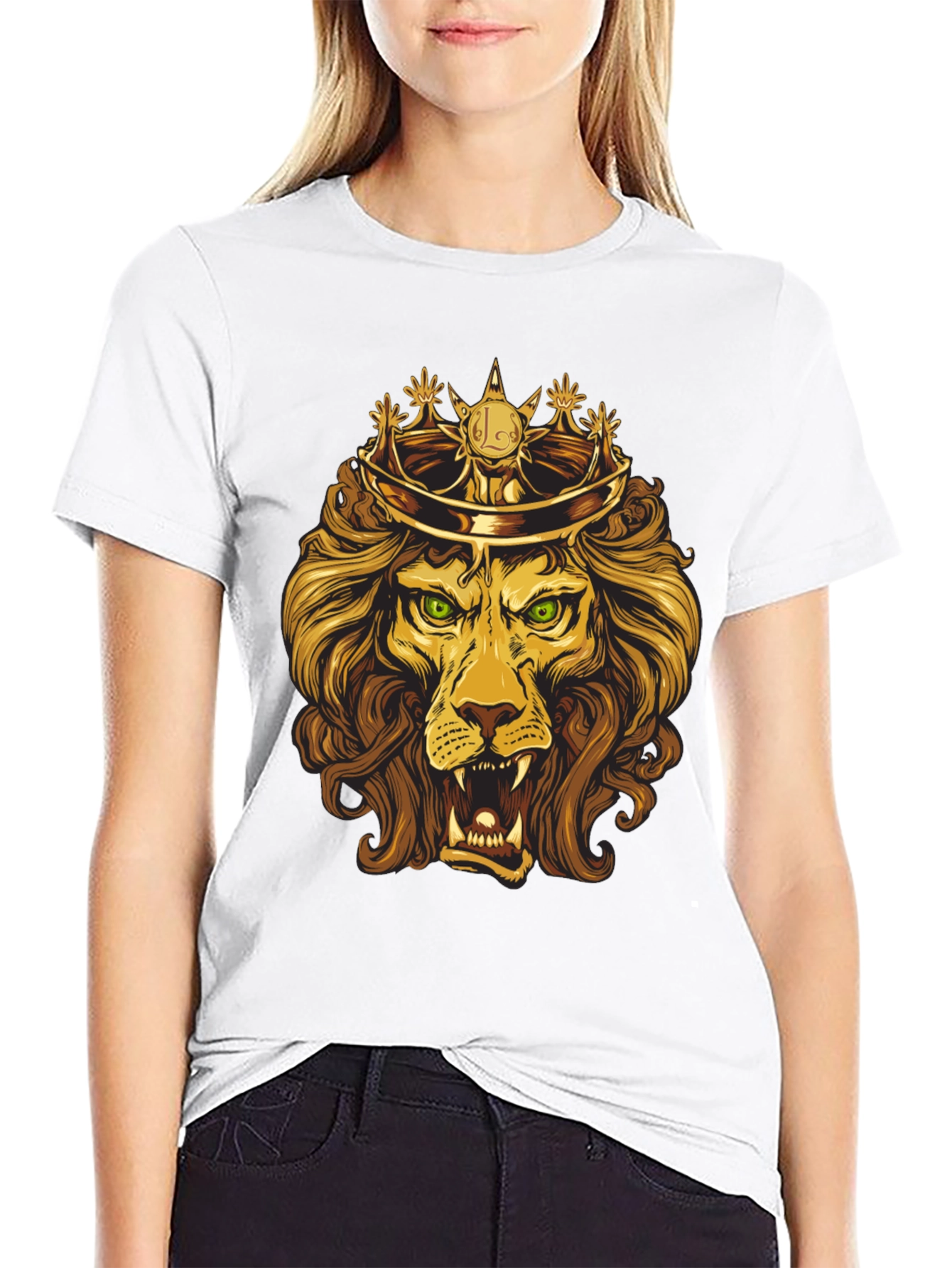 King Lion Graphic Tee - Regal Design