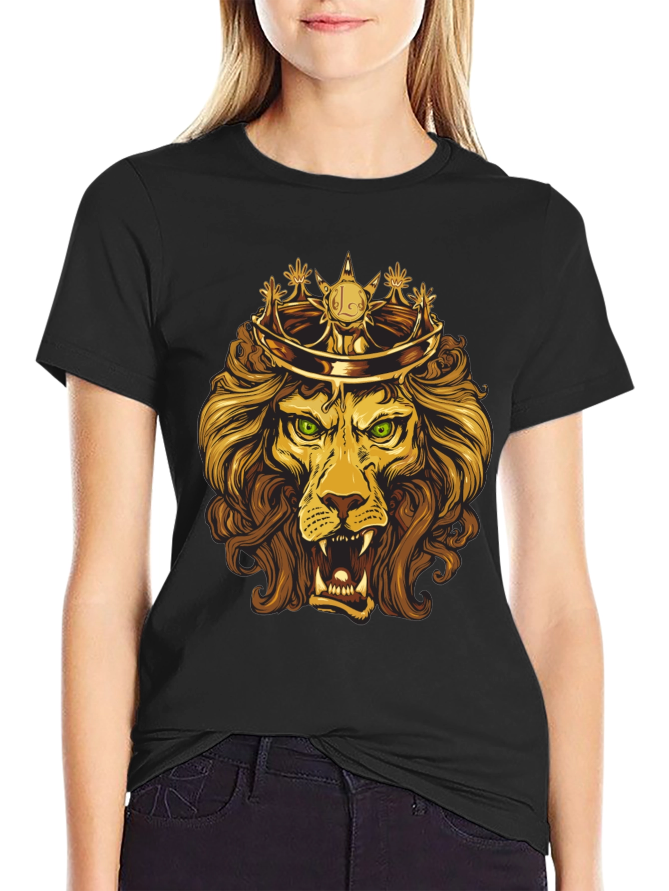 King Lion Graphic Tee - Regal Design
