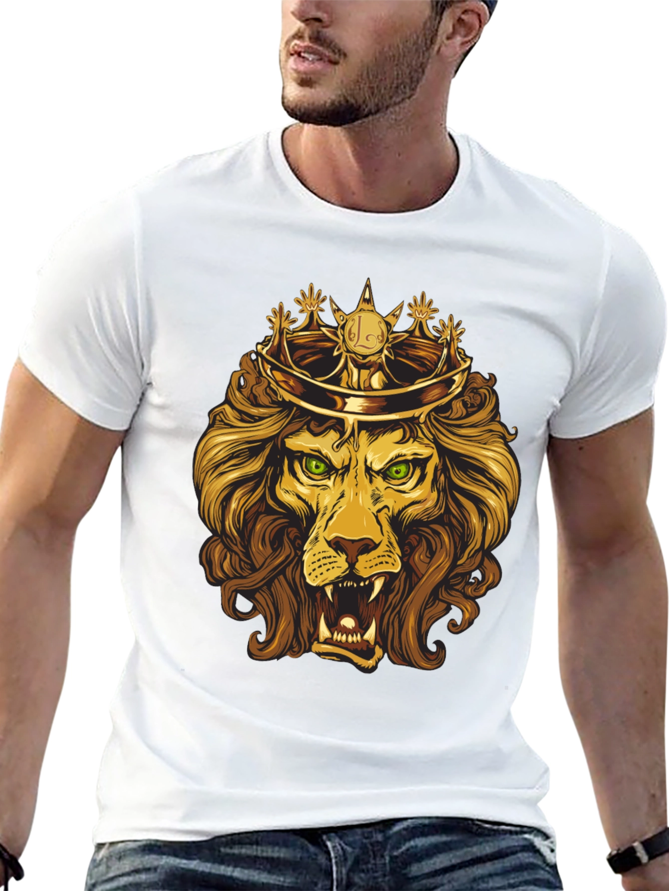 King Lion Graphic Tee - Regal Design