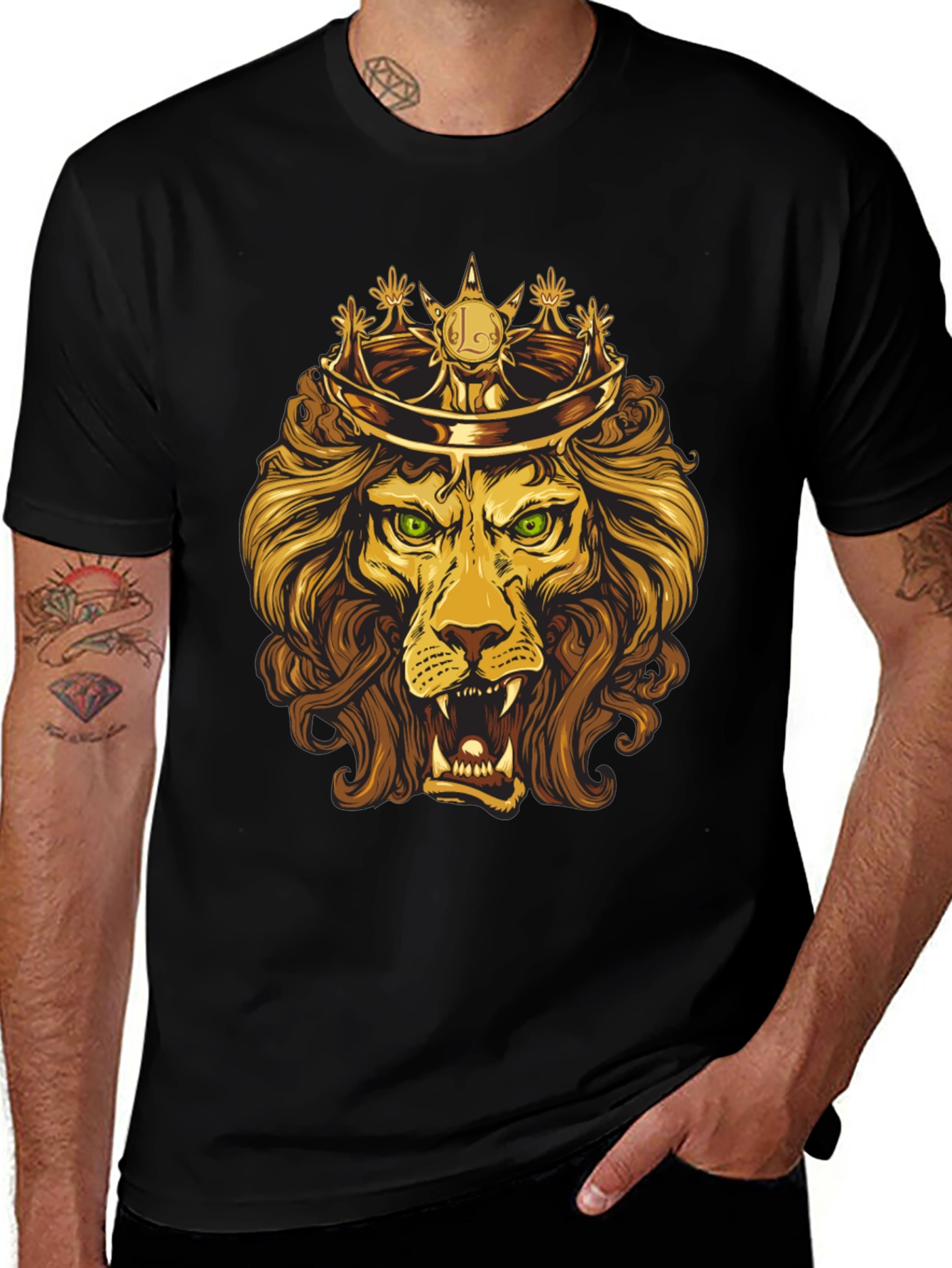 King Lion Graphic Tee - Regal Design