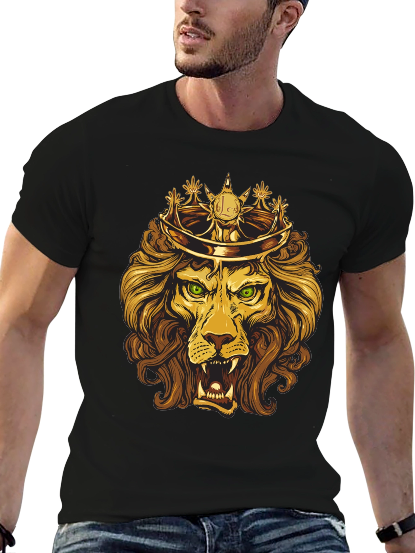 King Lion Graphic Tee - Regal Design