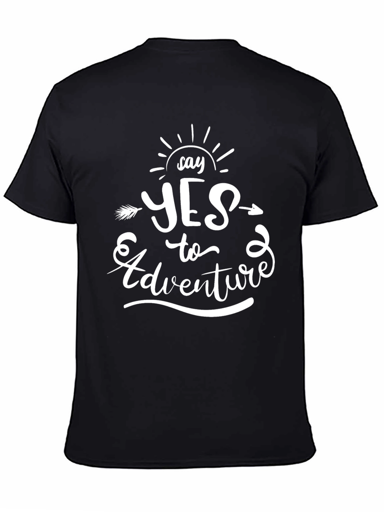 Say Yes to Adventure T-Shirt - Black