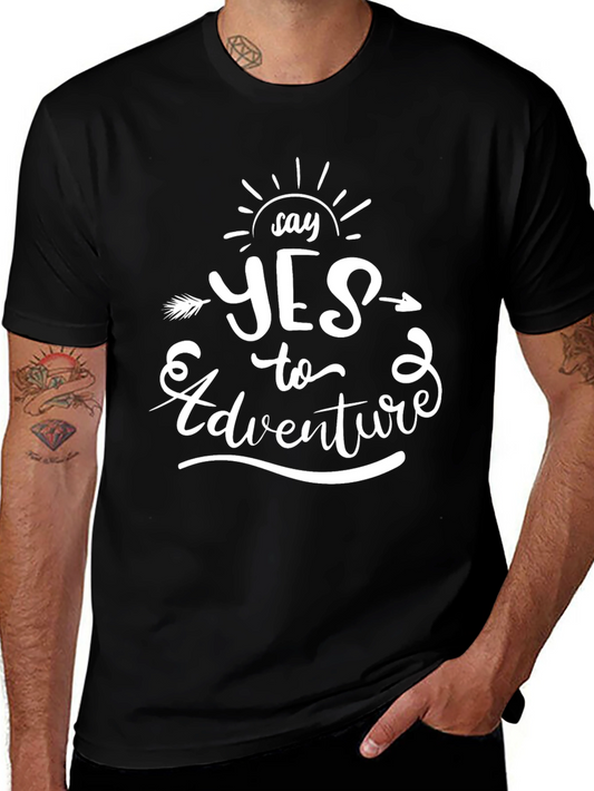 Say Yes to Adventure T-Shirt - Black