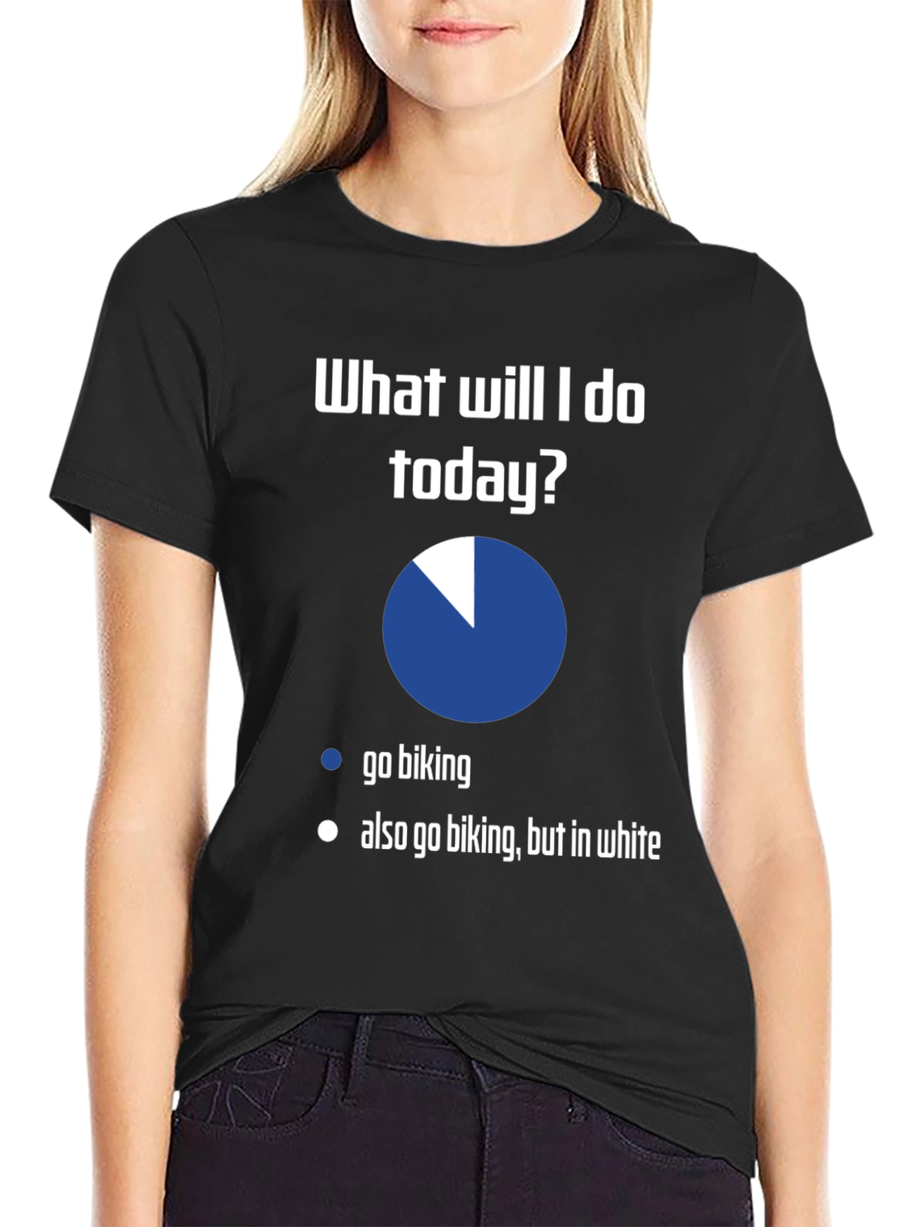 Funny Biking T-Shirt - What Will I Do Today?