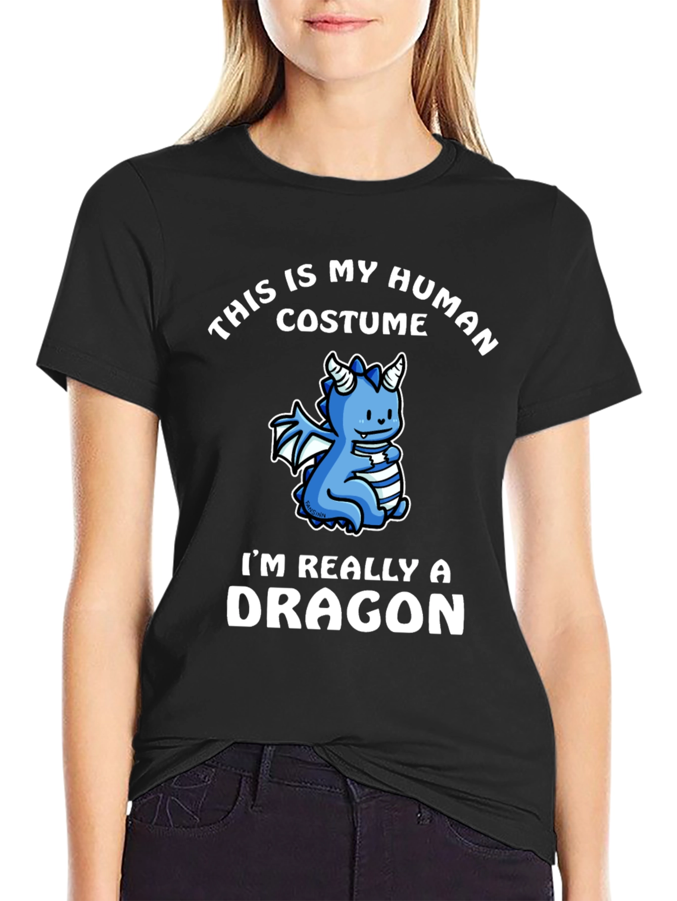 Funny Dragon Costume Graphic T-Shirt