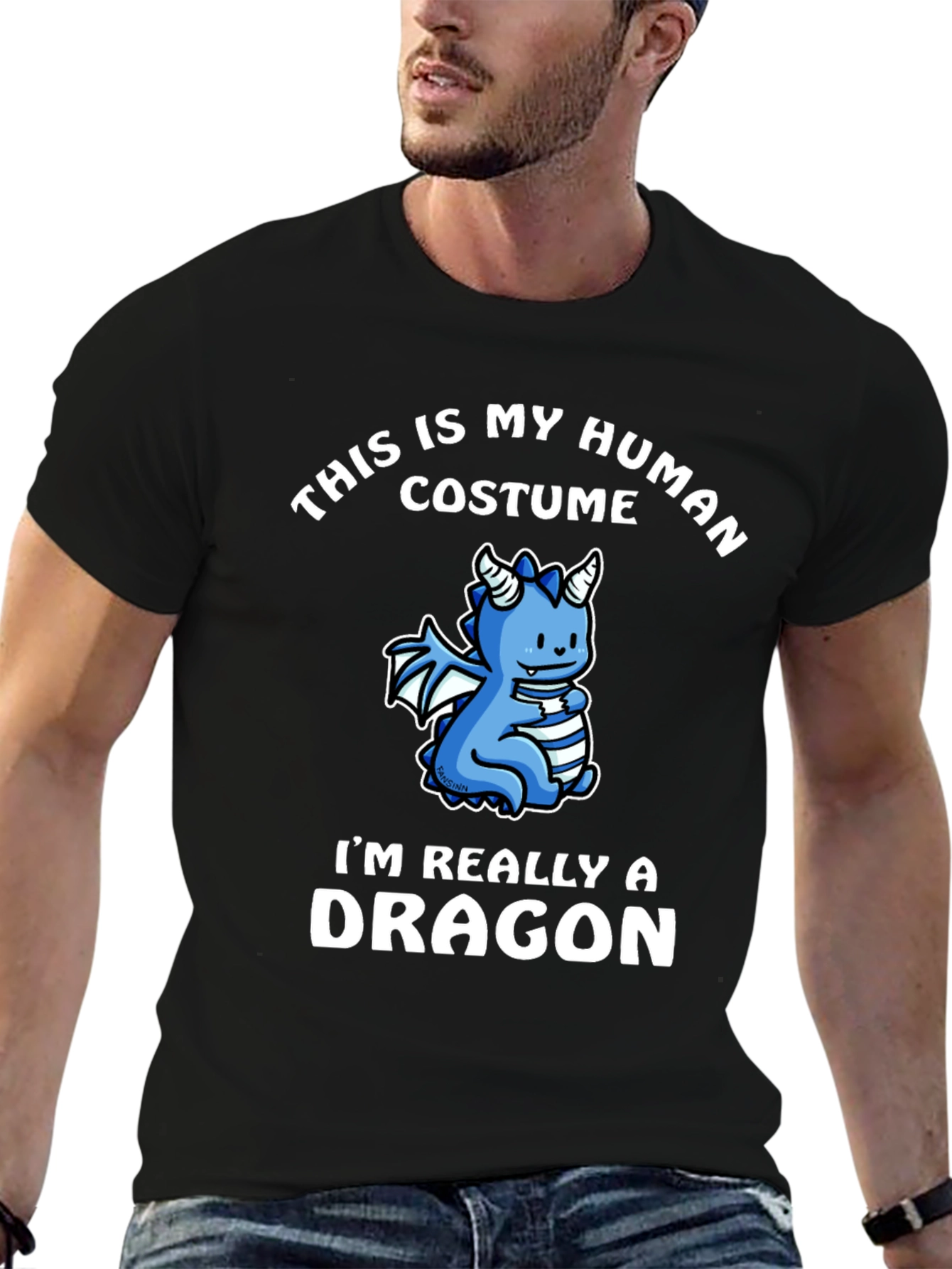 Funny Dragon Costume Graphic T-Shirt