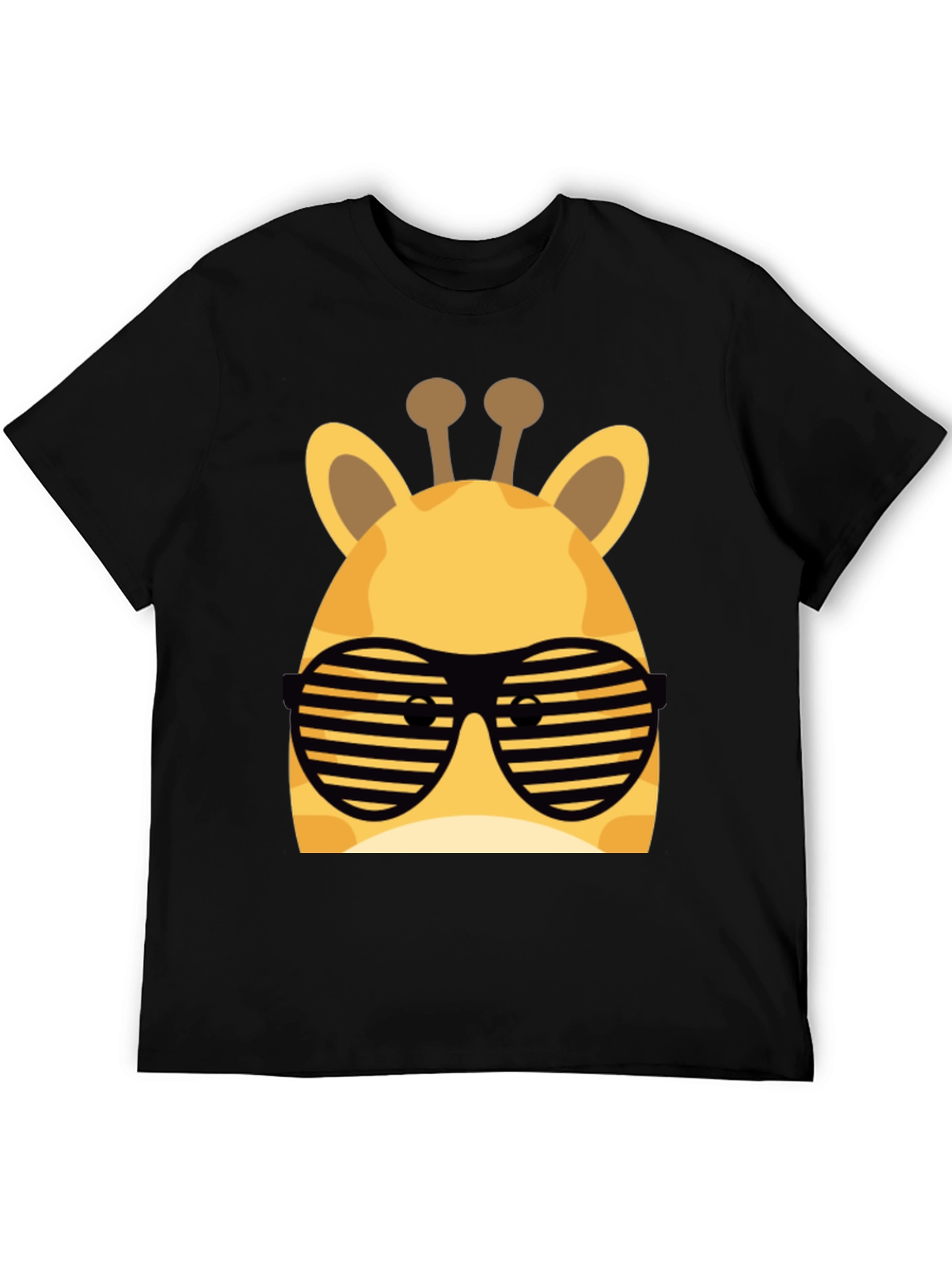 Cool Giraffe Sunglasses T-Shirt - Black