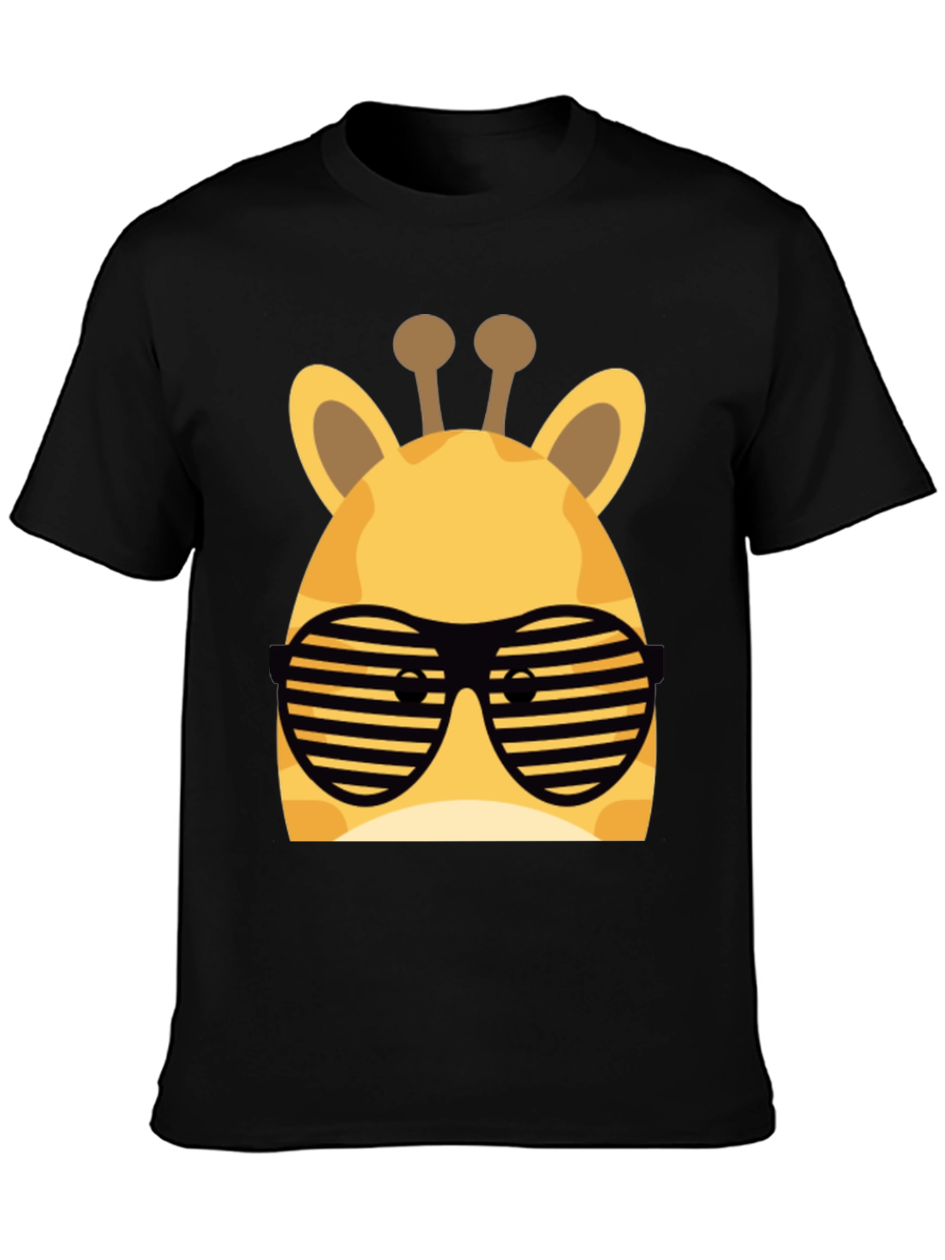 Cool Giraffe Sunglasses T-Shirt - Black