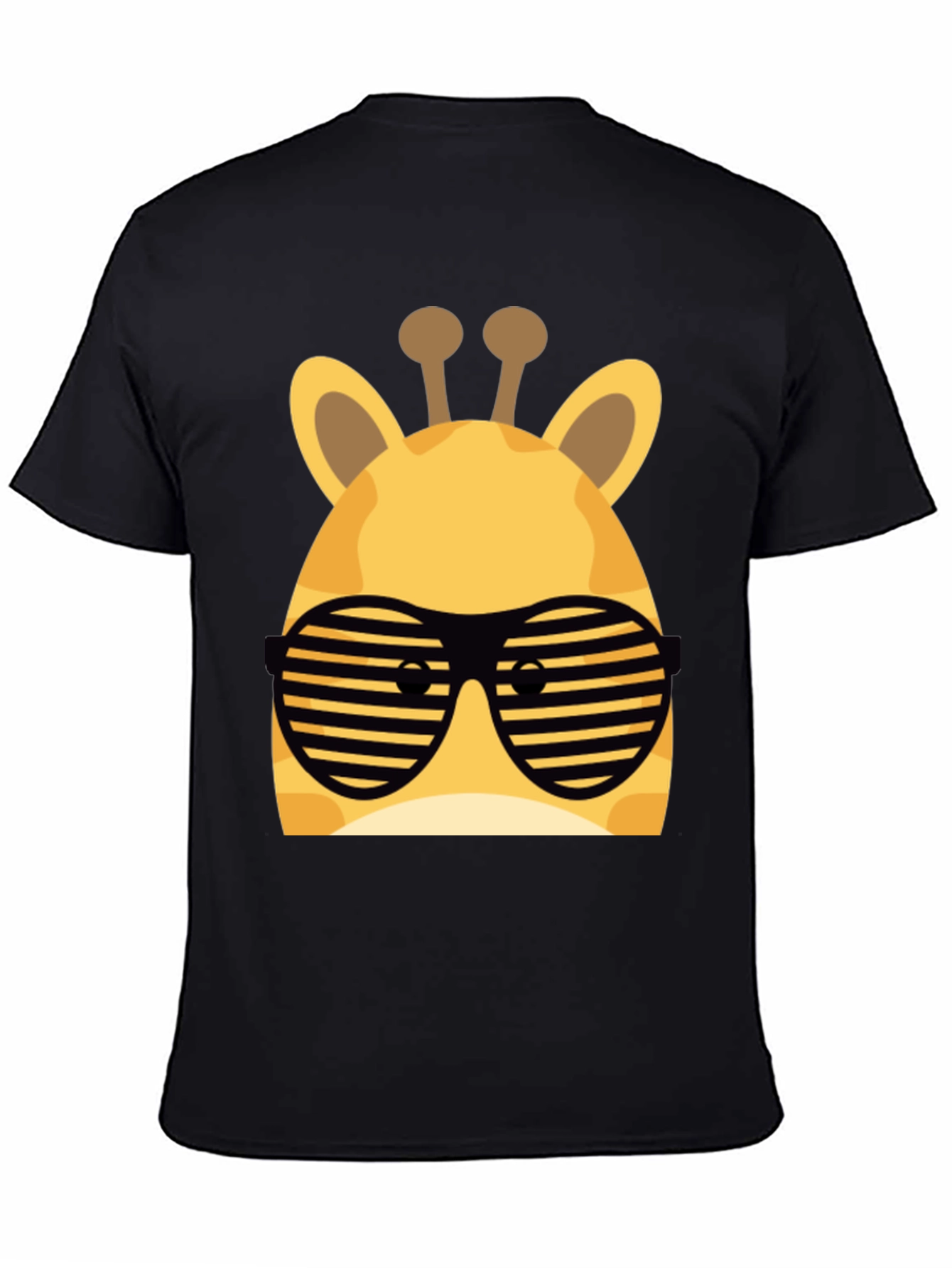 Cool Giraffe Sunglasses T-Shirt - Black