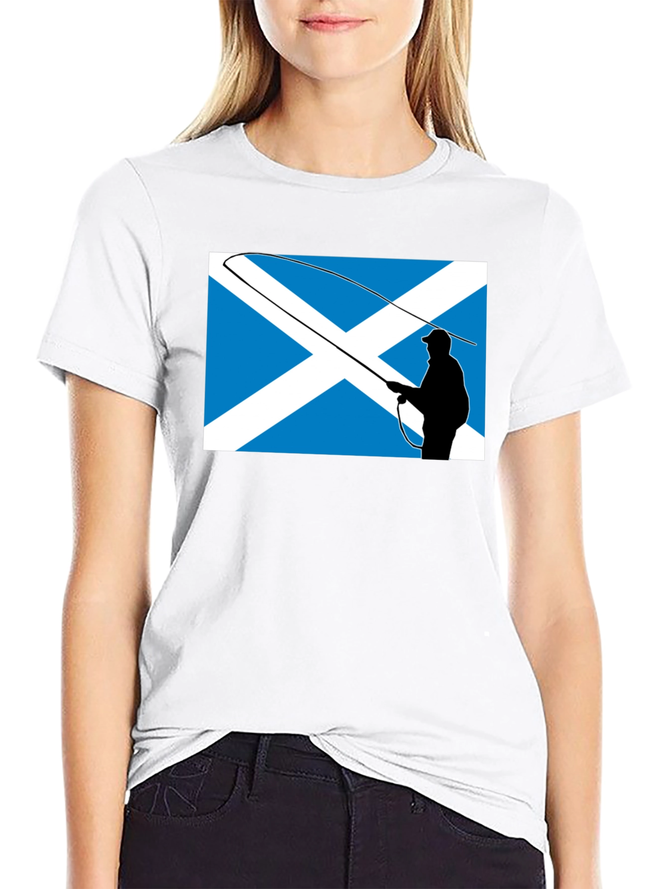 Scotland Flag Fly Fishing T-Shirt