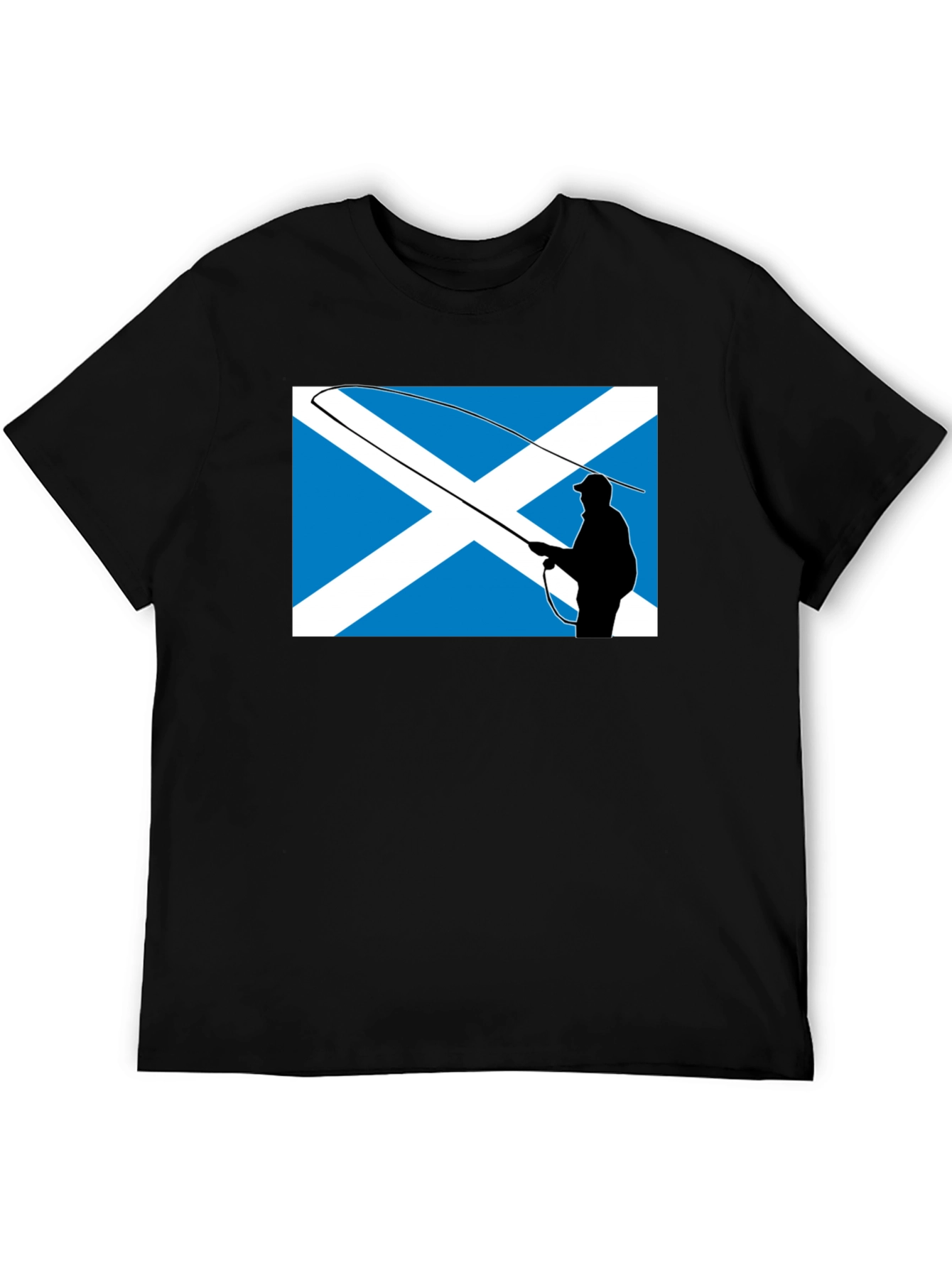 Scotland Flag Fly Fishing T-Shirt