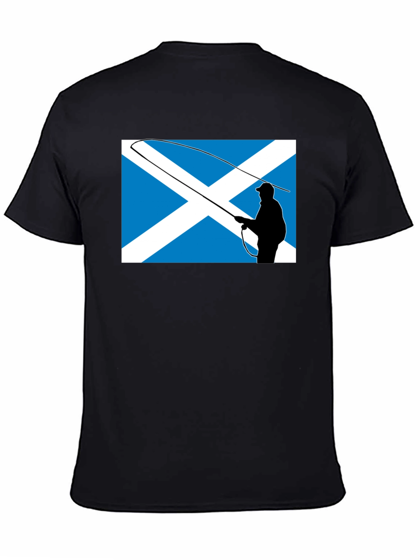 Scotland Flag Fly Fishing T-Shirt