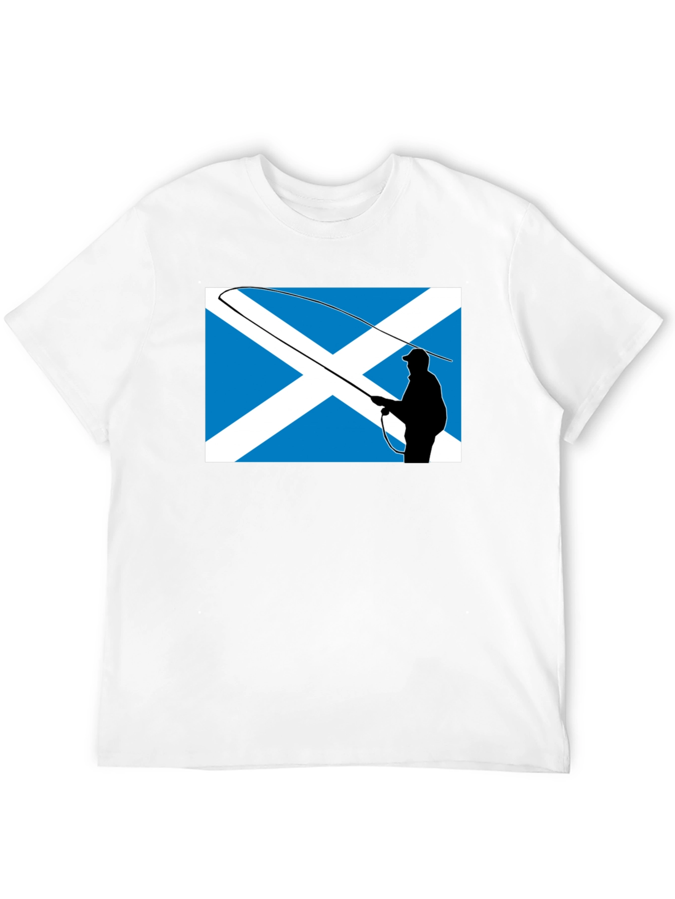 Scotland Flag Fly Fishing T-Shirt