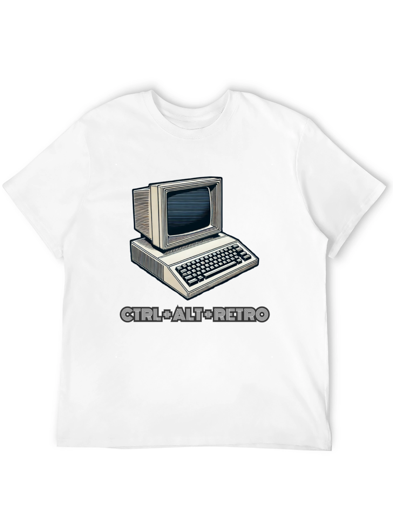 Retro Computer Graphic T-Shirt - CTRL+ALT+RETRO