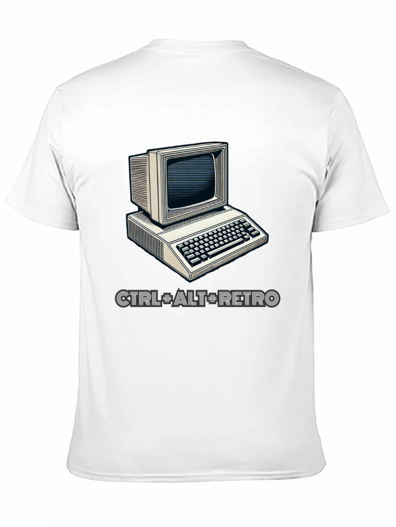 Retro Computer Graphic T-Shirt - CTRL+ALT+RETRO