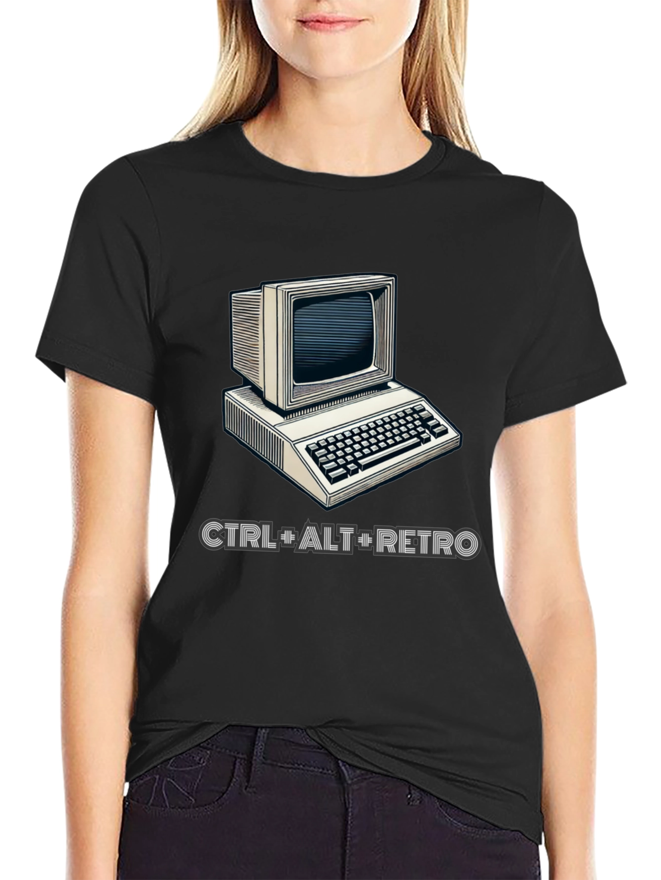 Retro Computer Graphic T-Shirt - CTRL+ALT+RETRO