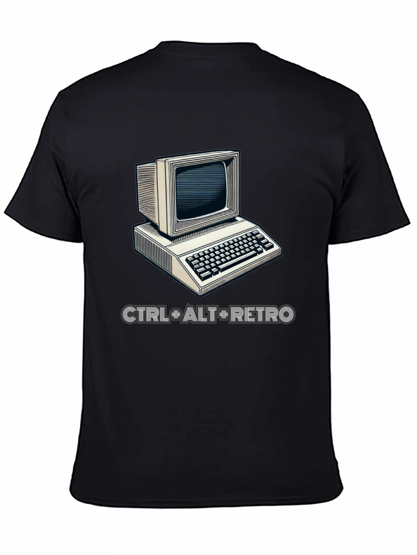 Retro Computer Graphic T-Shirt - CTRL+ALT+RETRO