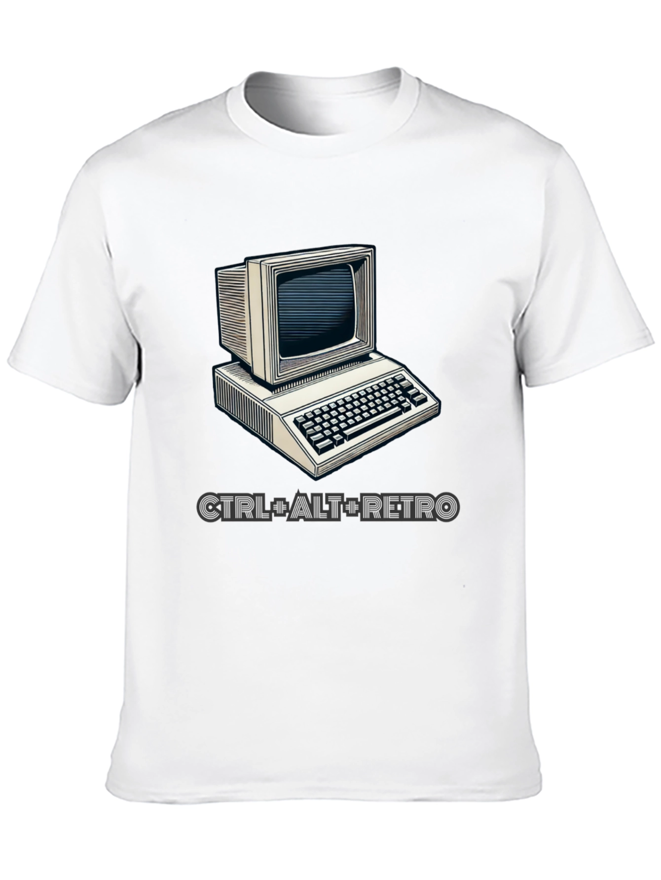 Retro Computer Graphic T-Shirt - CTRL+ALT+RETRO