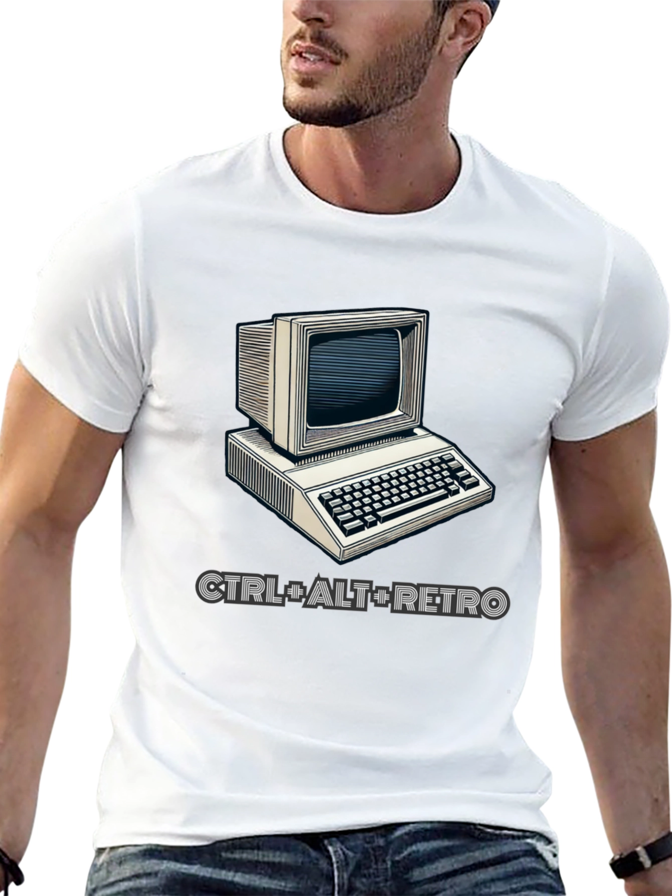 Retro Computer Graphic T-Shirt - CTRL+ALT+RETRO