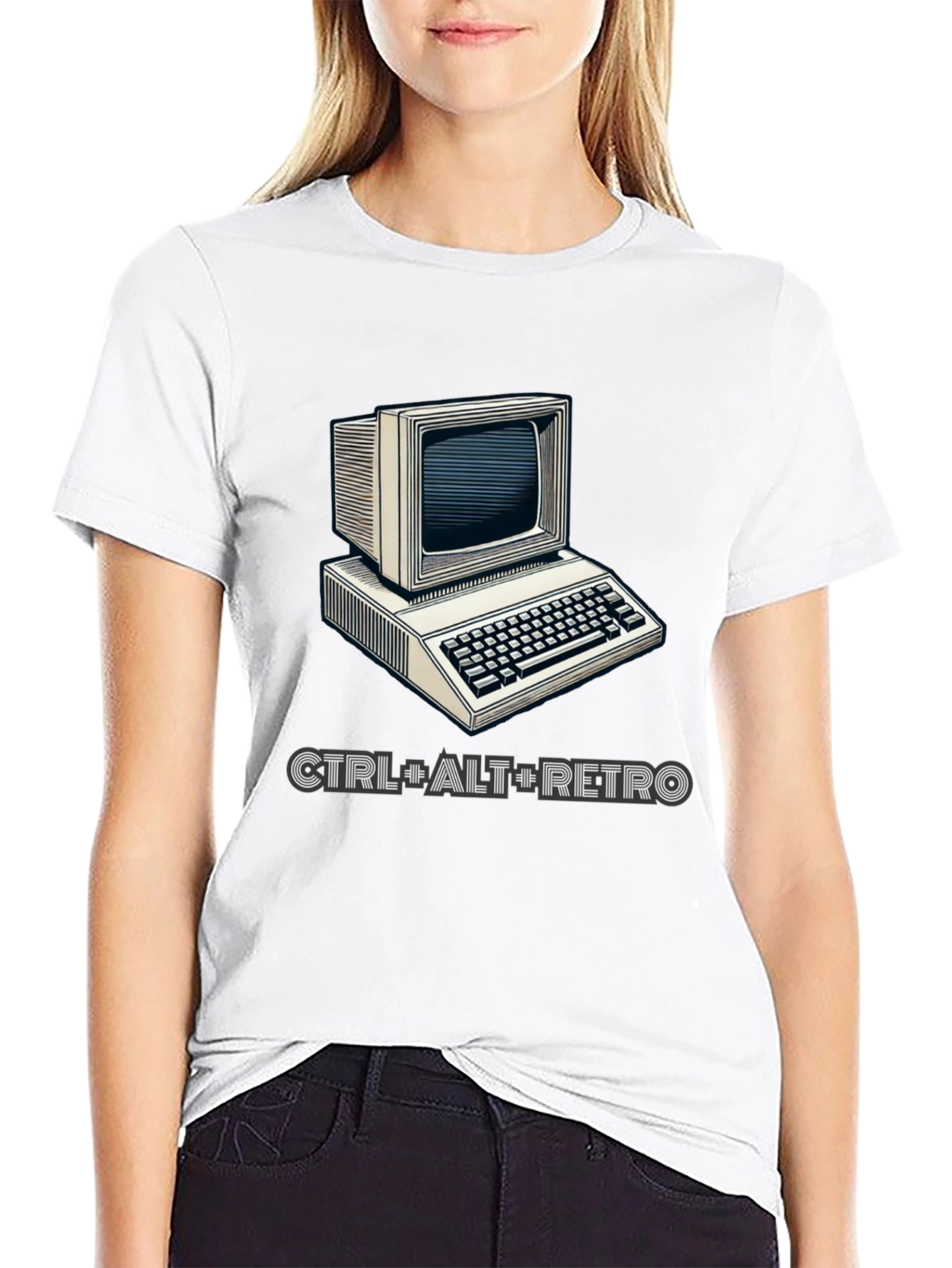 Retro Computer Graphic T-Shirt - CTRL+ALT+RETRO