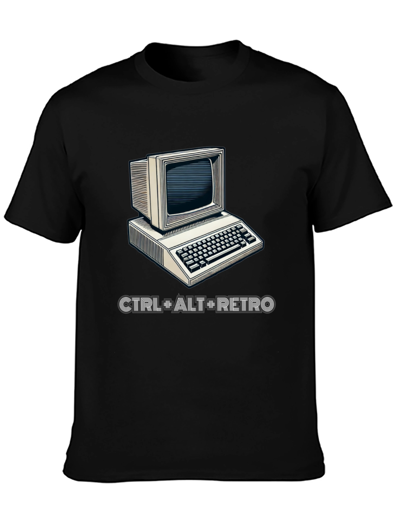 Retro Computer Graphic T-Shirt - CTRL+ALT+RETRO