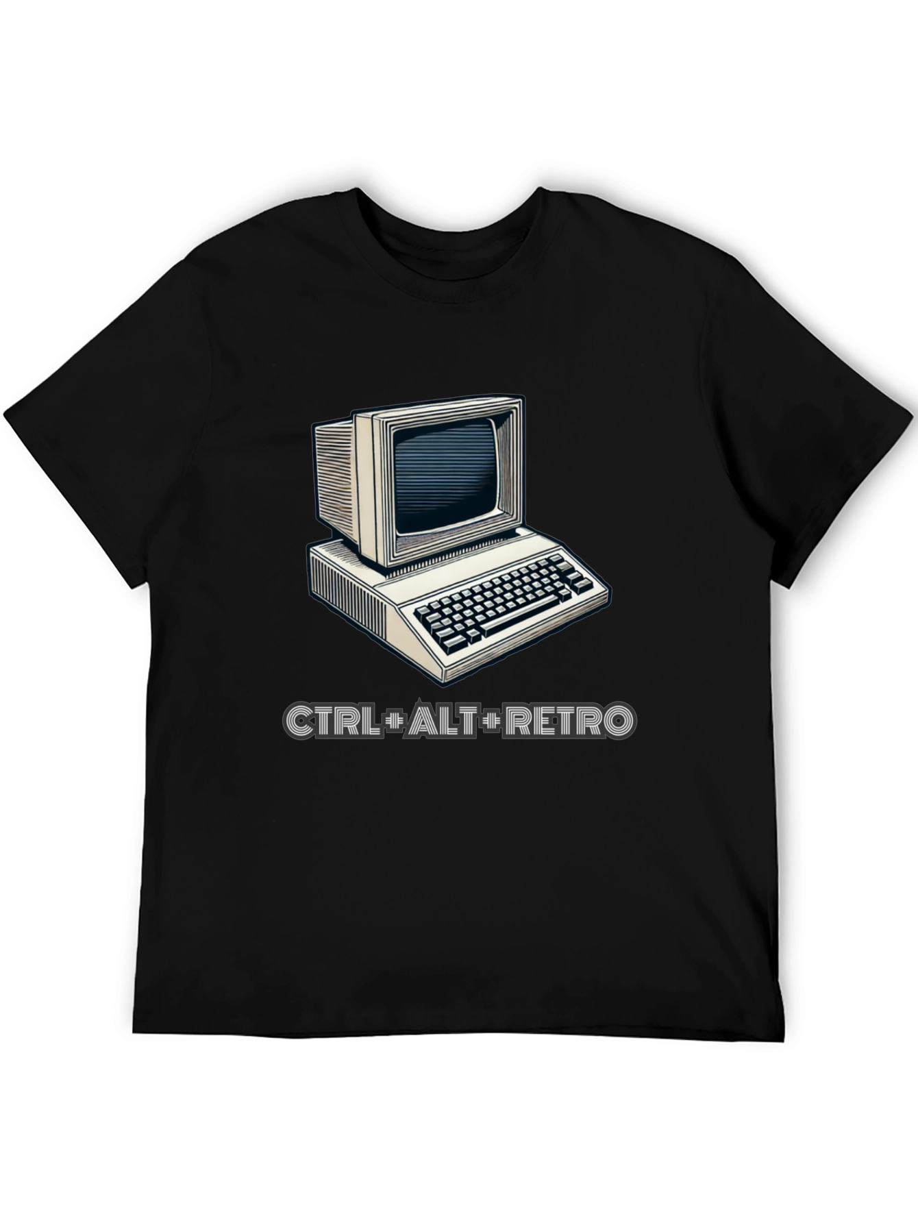Retro Computer Graphic T-Shirt - CTRL+ALT+RETRO