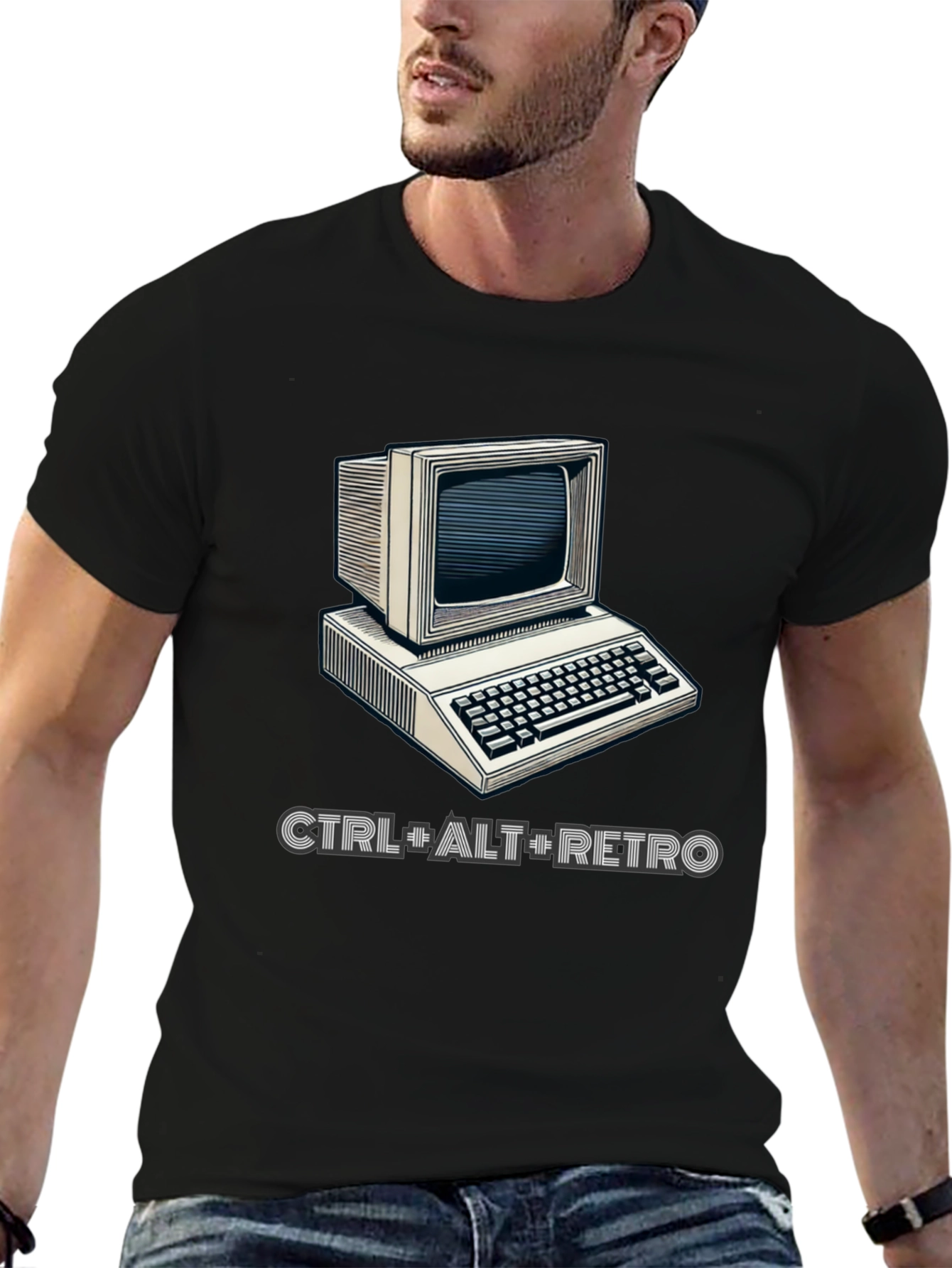 Retro Computer Graphic T-Shirt - CTRL+ALT+RETRO
