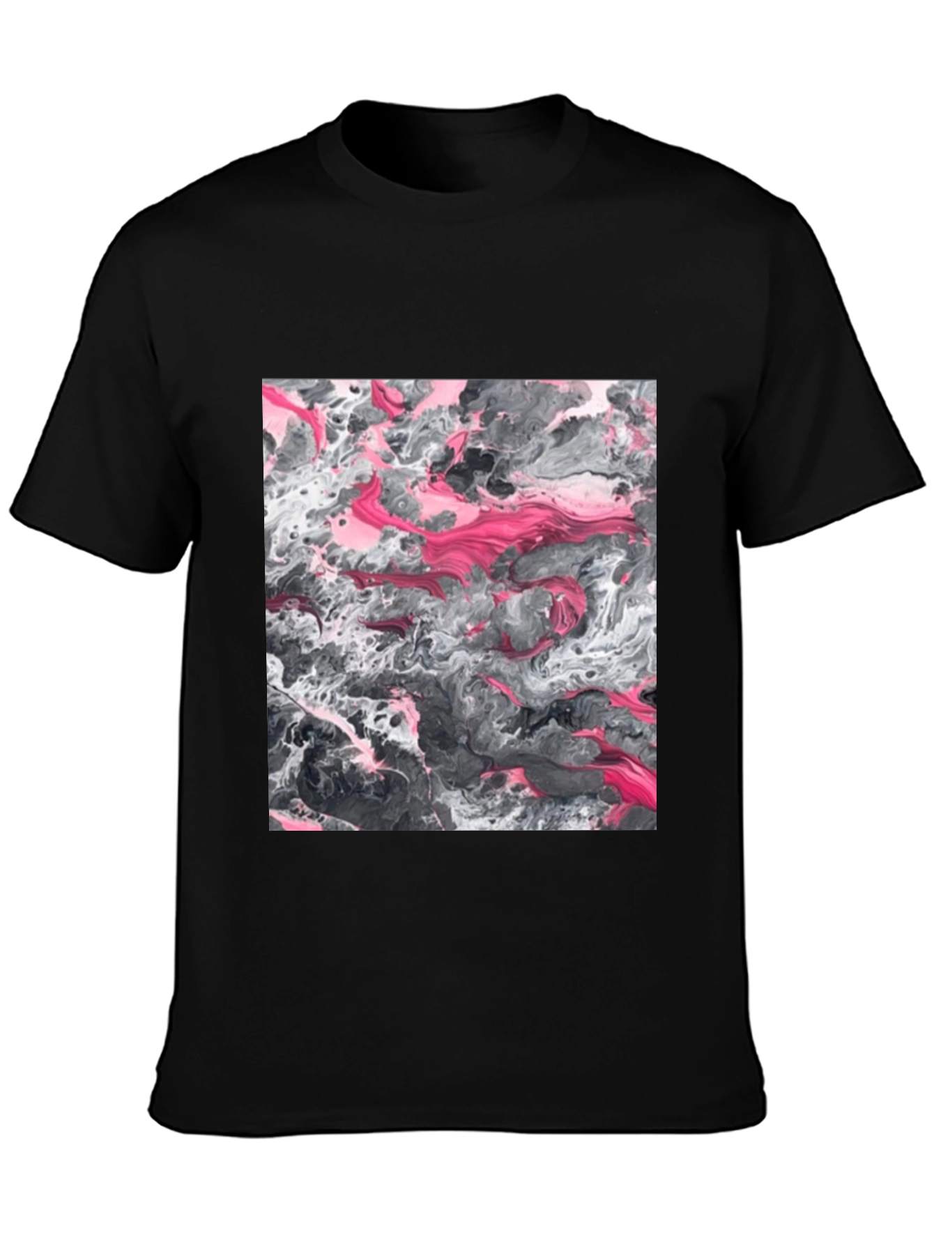 Abstract Art Graphic Tee - Black Unisex T-Shirt