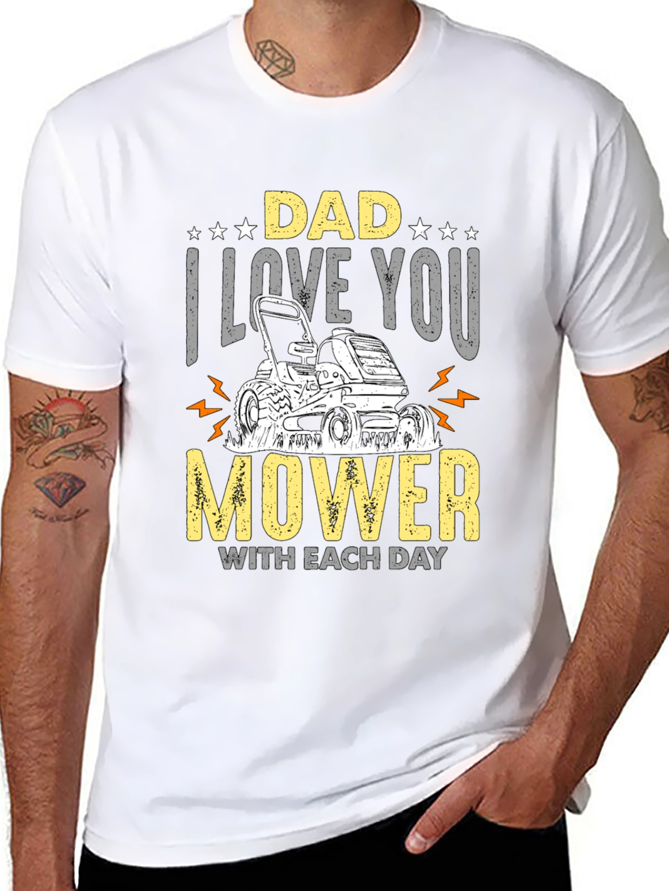 Dad Mower Graphic Tee - I Love You