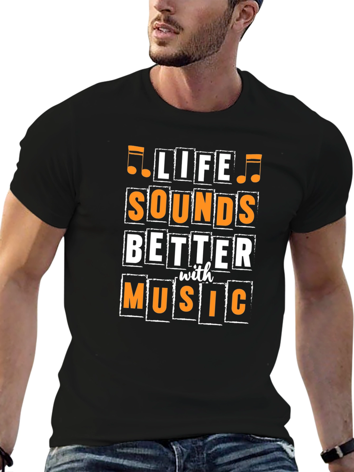 Life Sounds Better Music T-Shirt