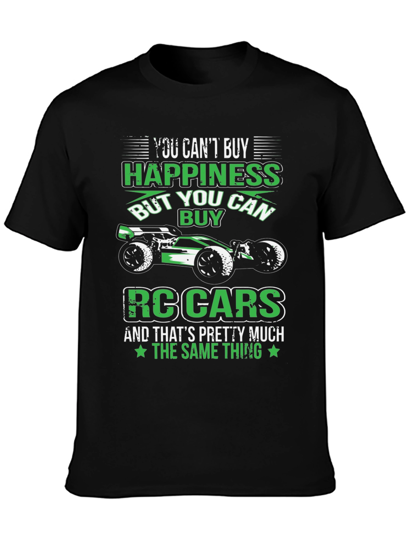 RC Cars & Happiness Black T-Shirt