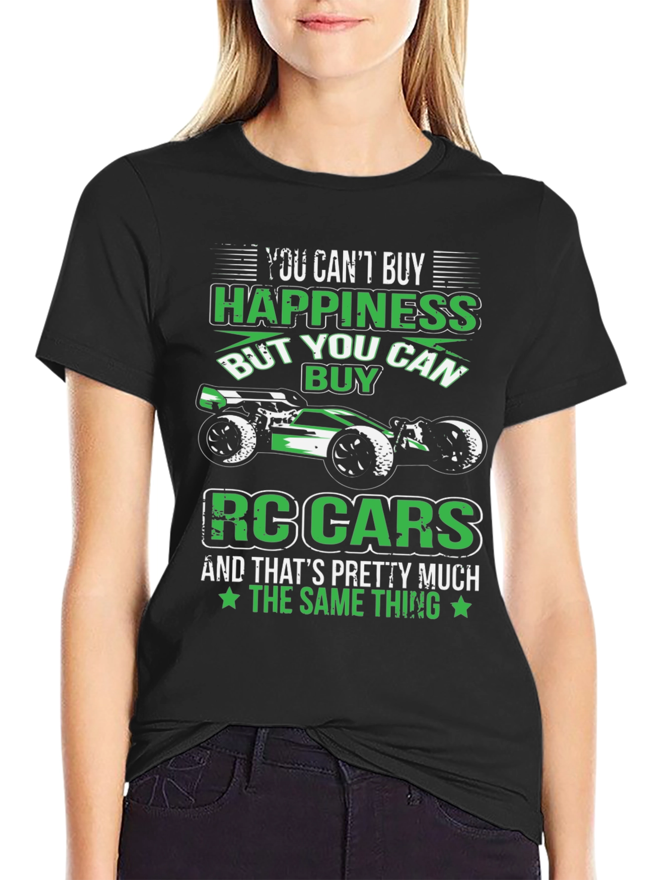 RC Cars & Happiness Black T-Shirt