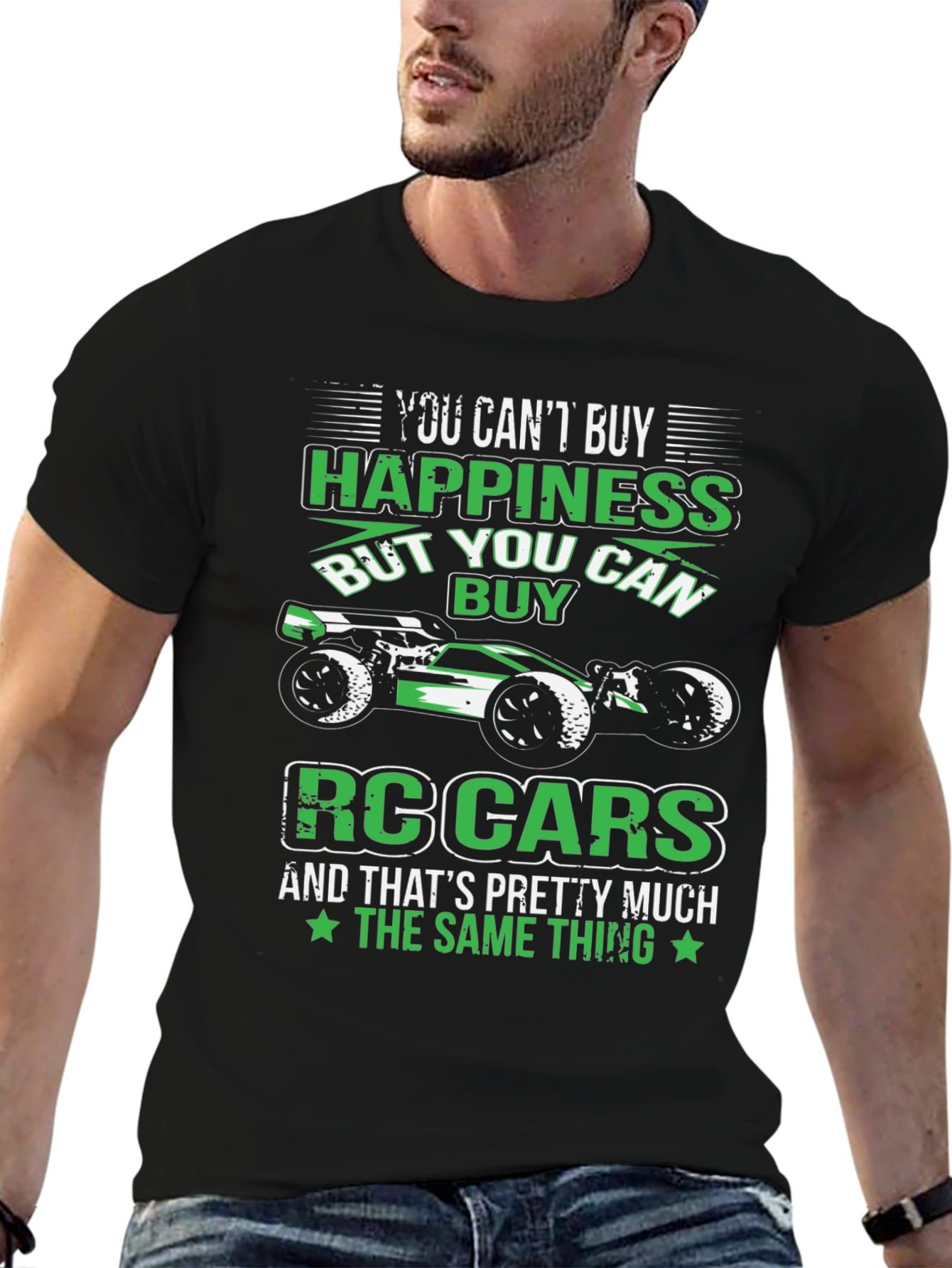 RC Cars & Happiness Black T-Shirt