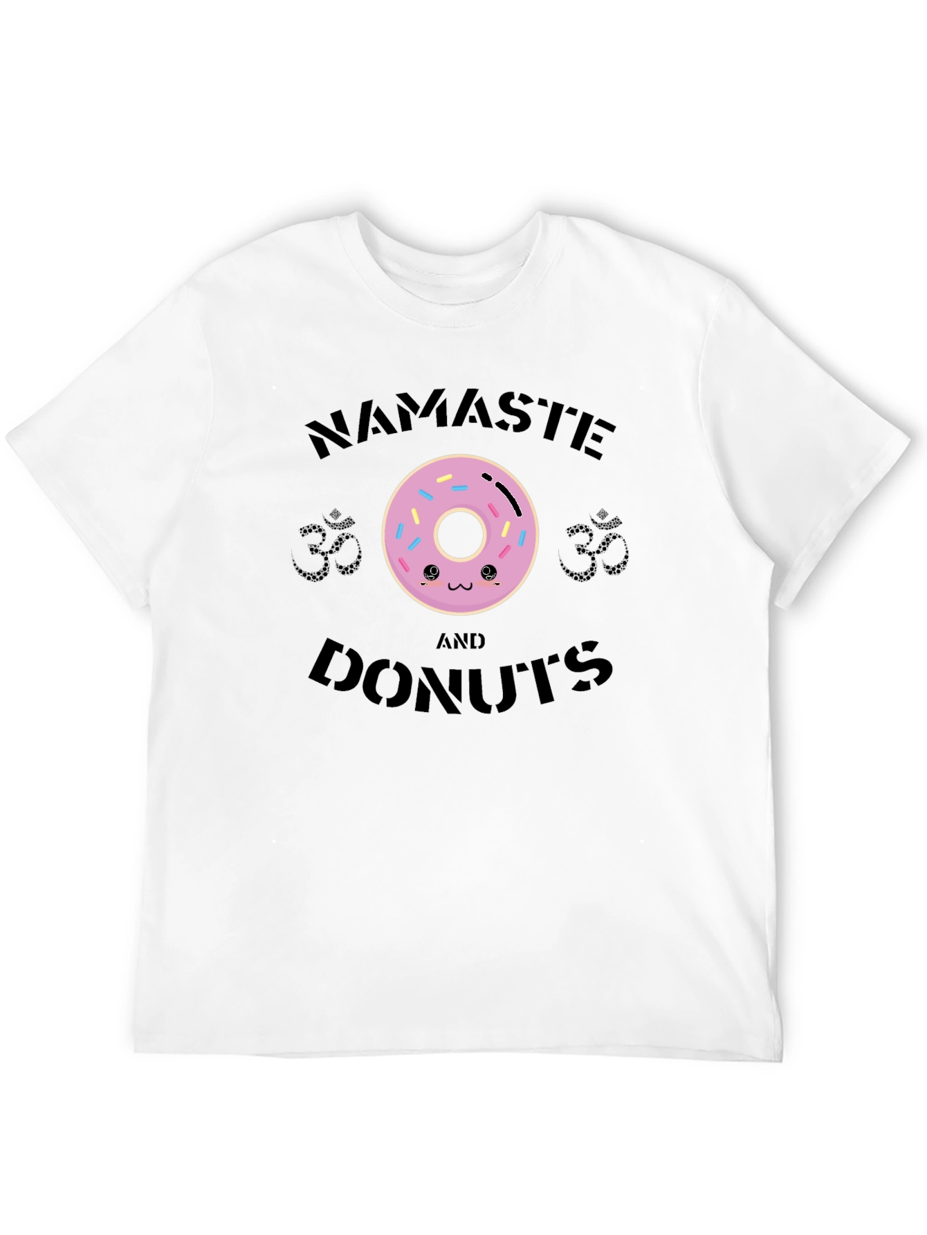 Namaste and Donuts Graphic T-Shirt