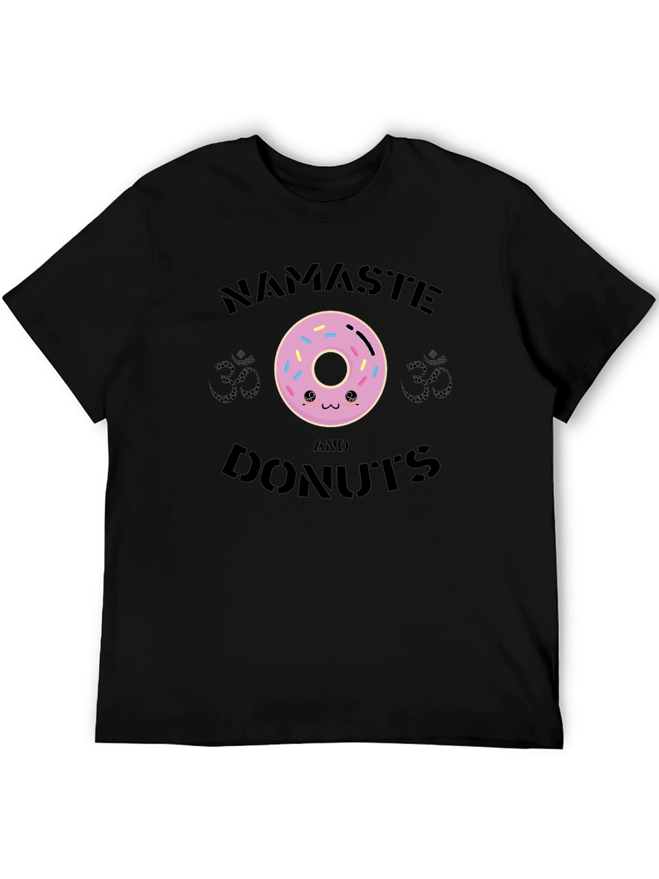 Namaste and Donuts Graphic T-Shirt
