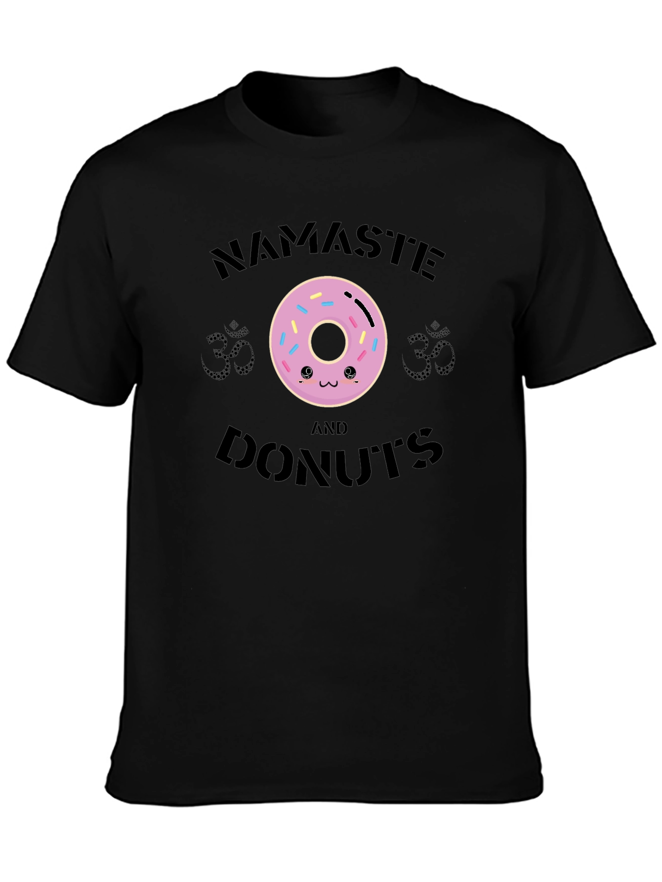 Namaste and Donuts Graphic T-Shirt