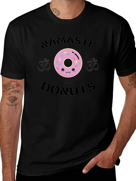 Namaste and Donuts Graphic T-Shirt