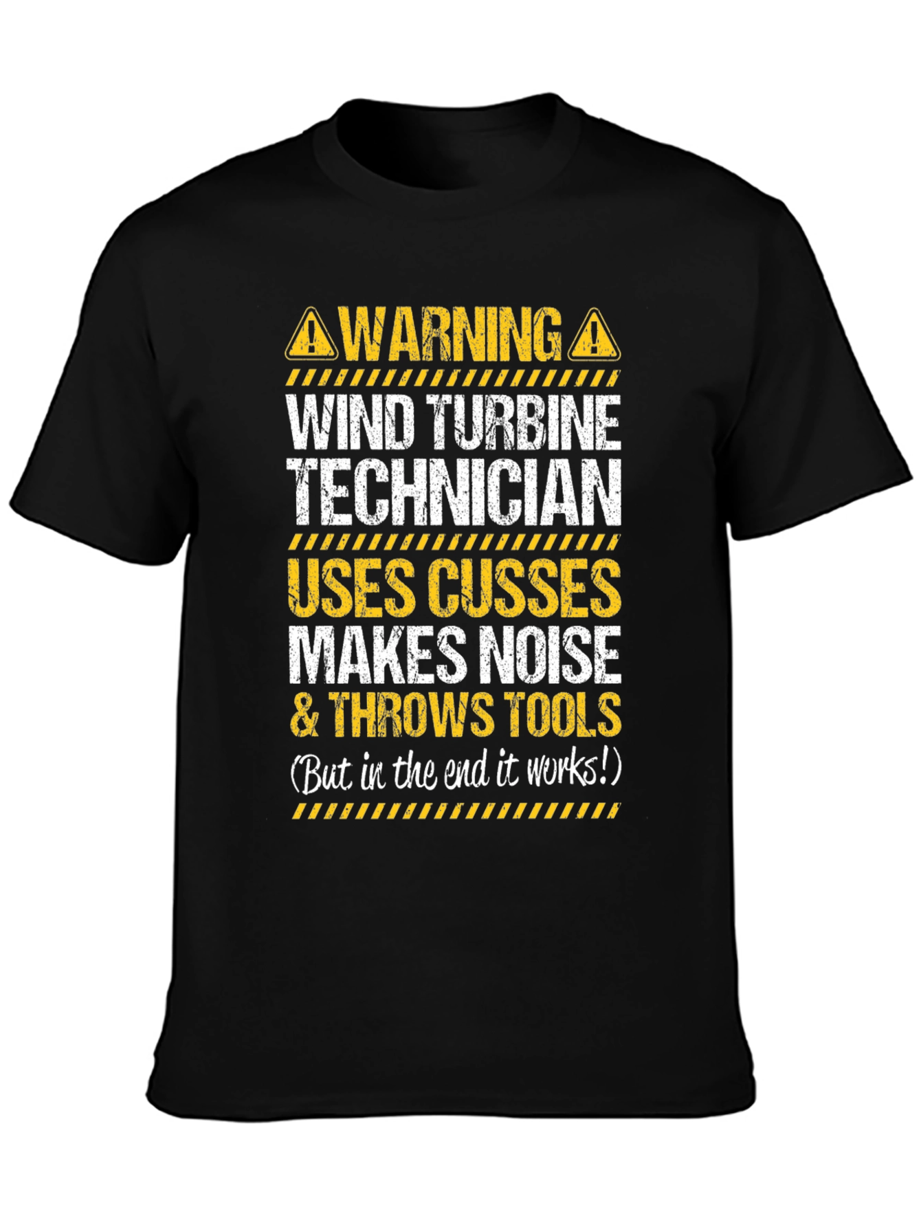 Warning Wind Turbine Technician T-Shirt